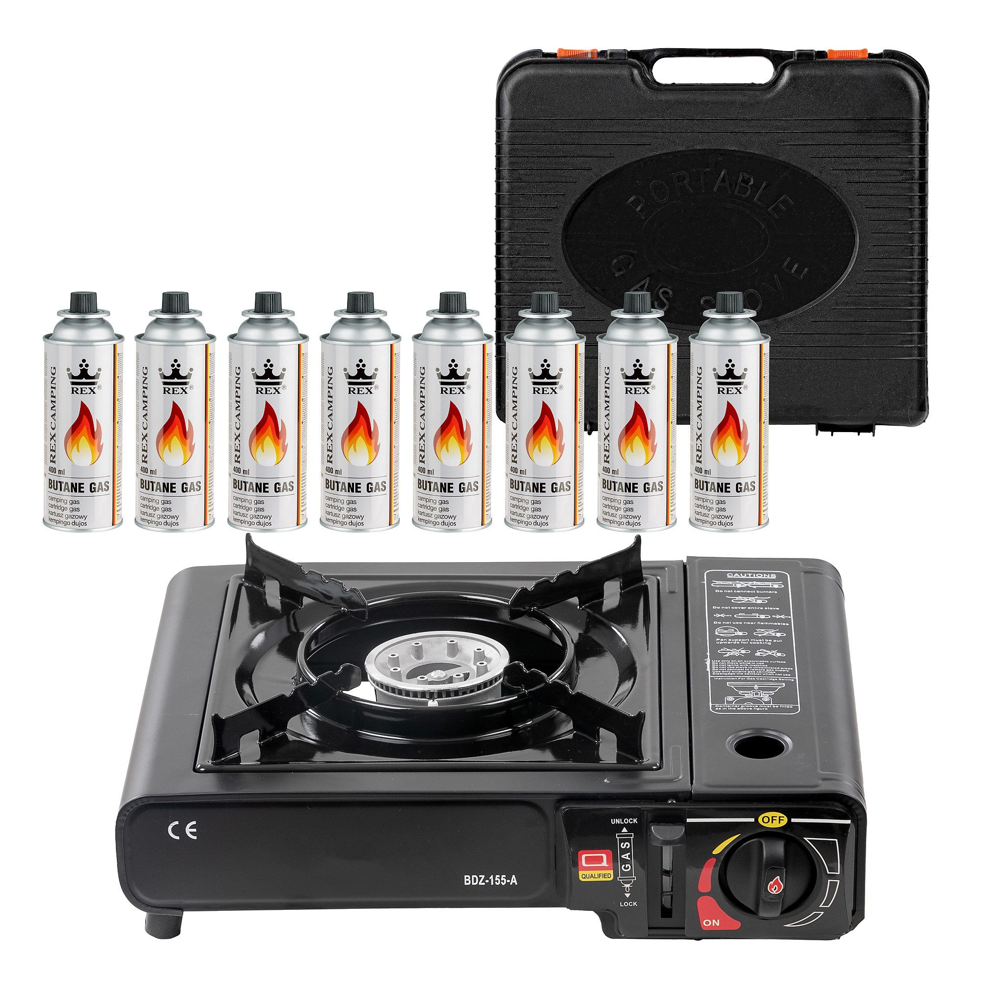 Mianova Camping-Gasgrill 1 flammig Gaskocher +