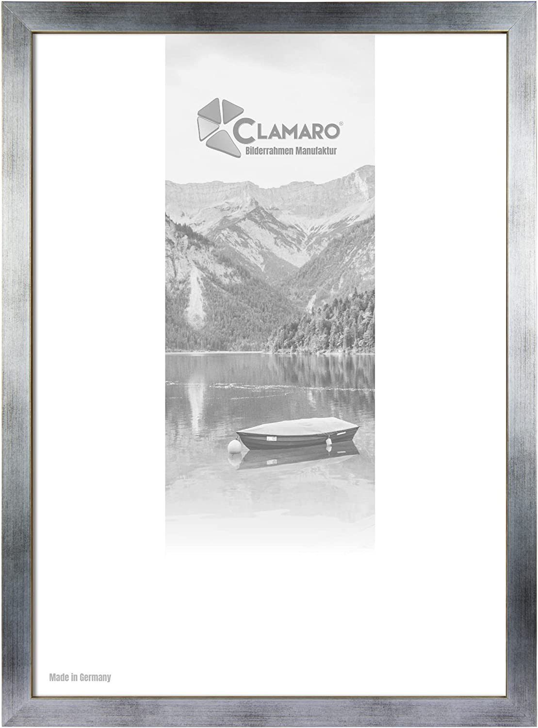 Clamaro Bilderrahmen Bilderrahmen Silber Gebürstet CLAMARO