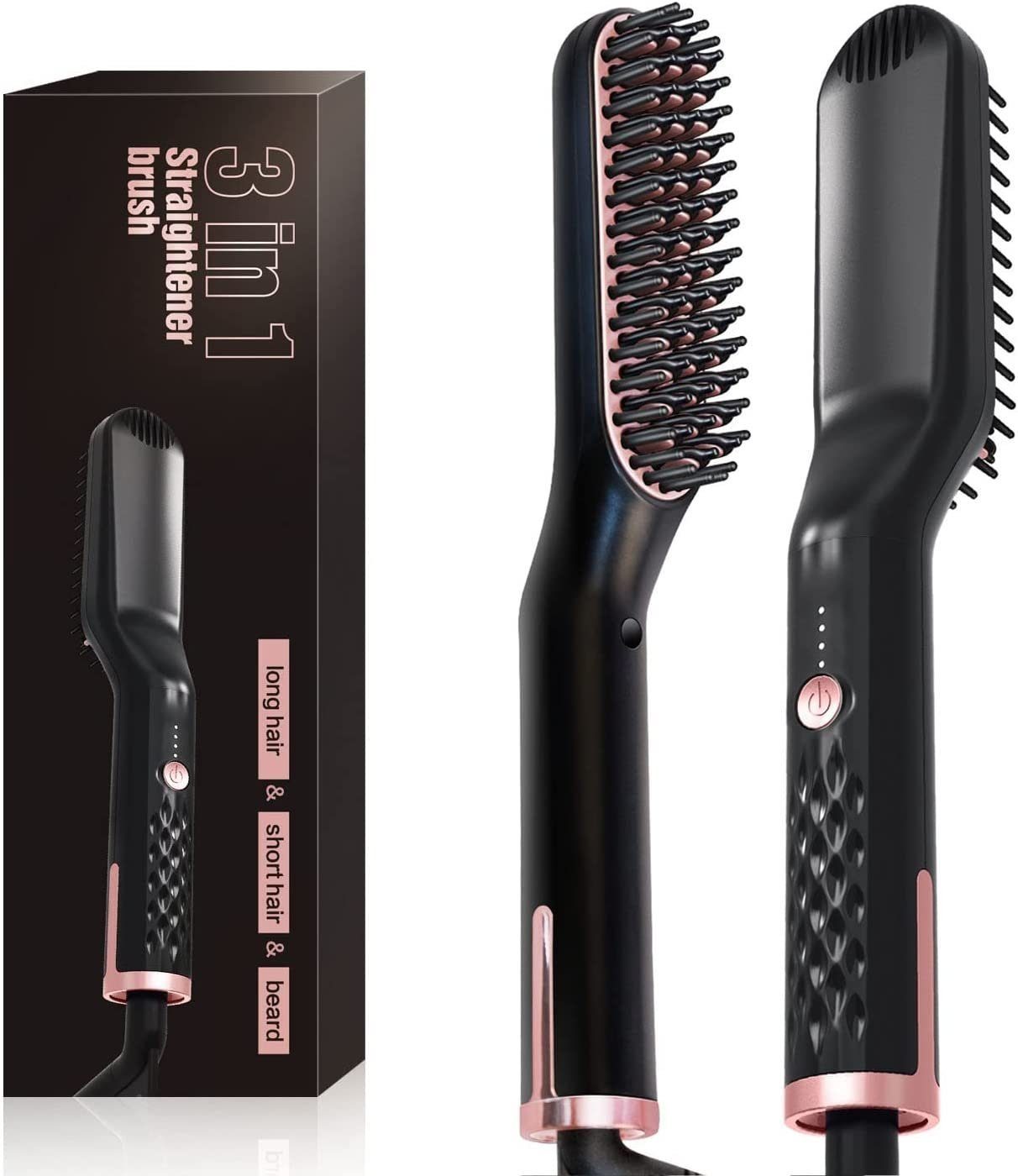 DOPWii Glätteisen Haarglätter Bürste, Bartglätter für