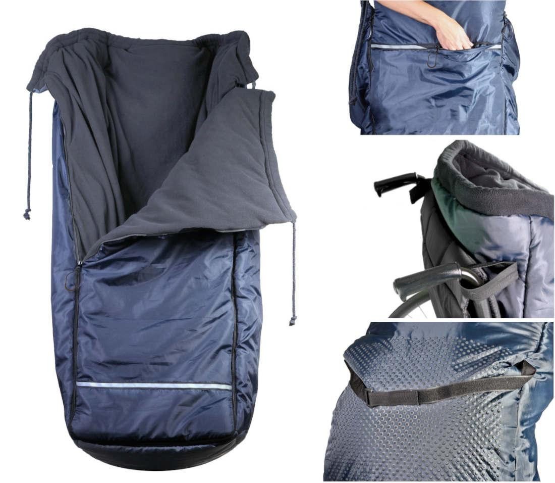 FabaCare Fußsack Thermo-Schlupfsack für Rollstuhl, Rollstuhldecke