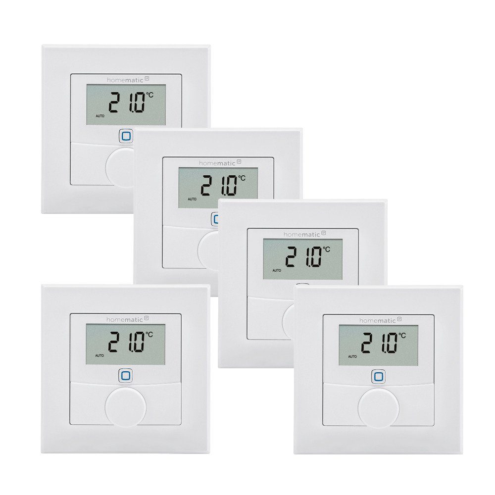 Homematic IP Wandthermostat m. Luftfeuchtigkeitssensor 5er