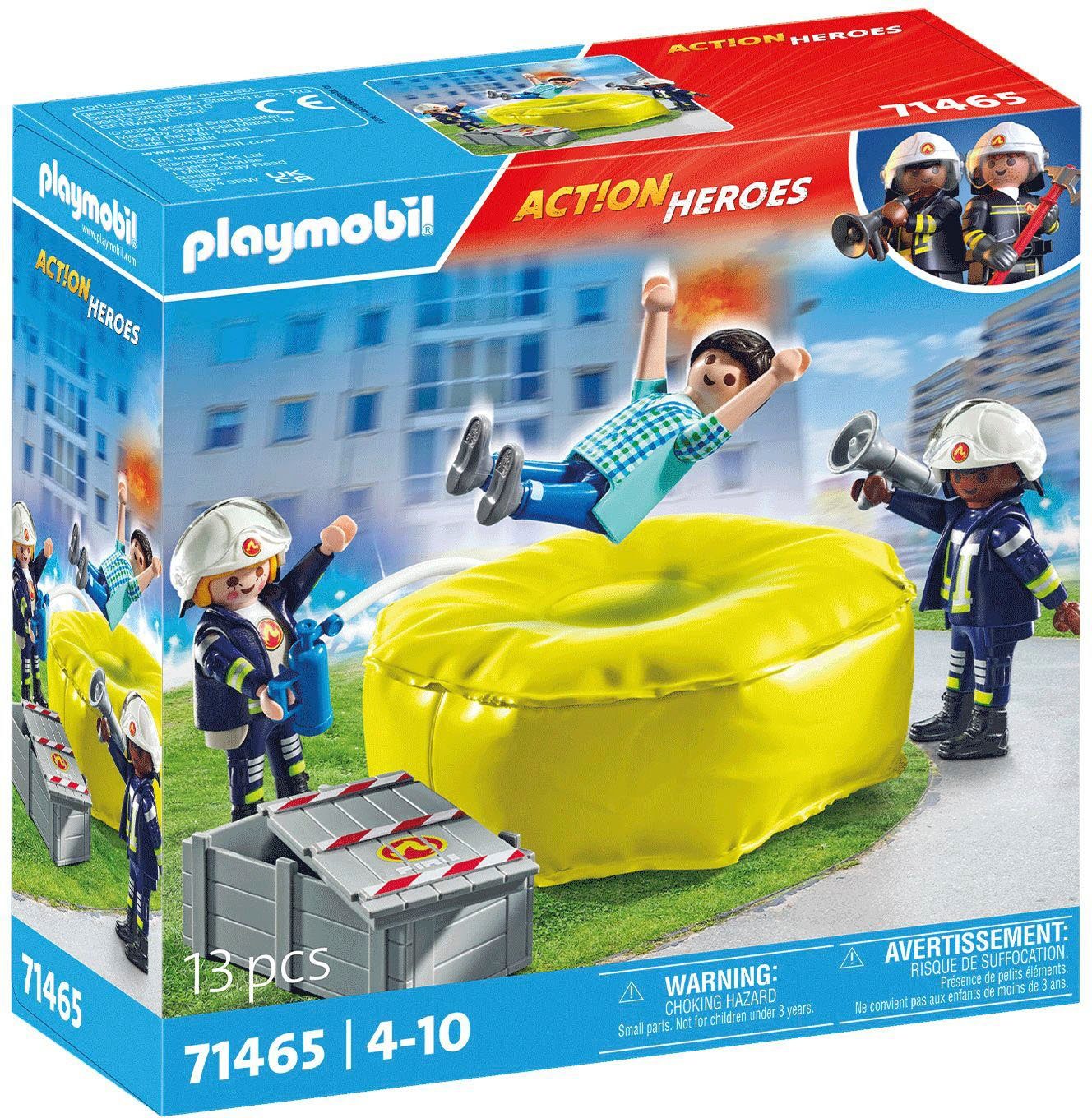 Playmobil® Feuerwehrleute mit Luftkissen (71465), Action