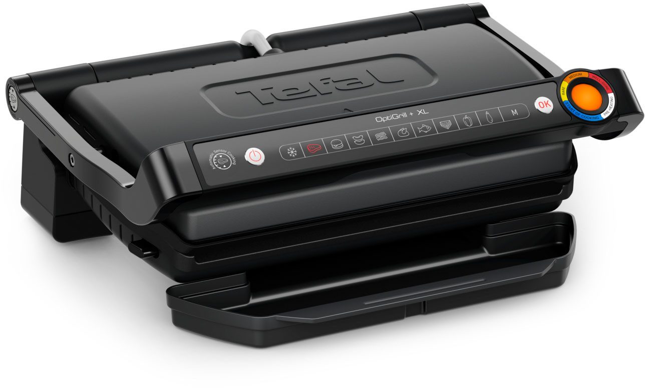 Tefal Kontaktgrill OptiGrill+ XL, erneuerte Kochstufenanzeige,