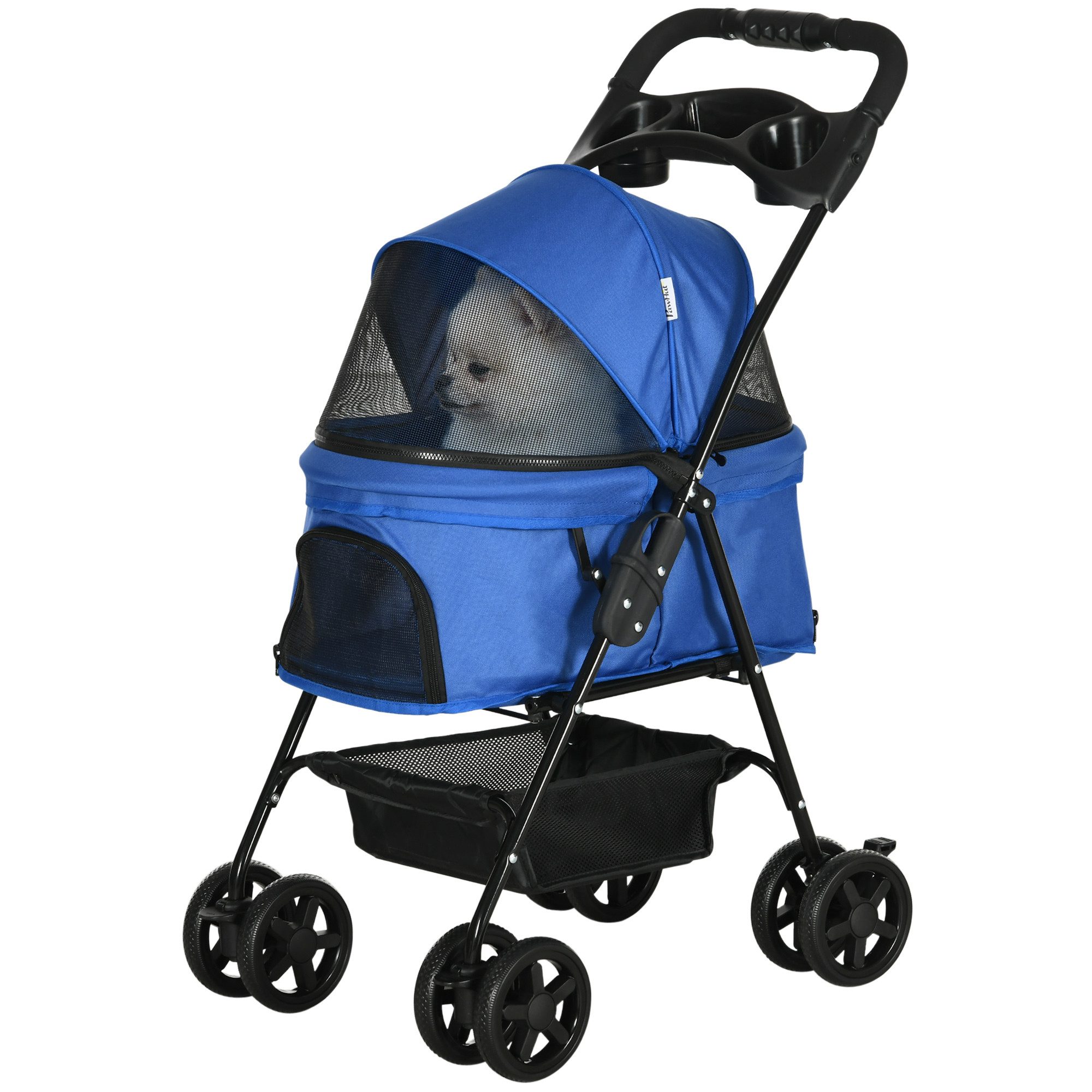 PawHut Hundebuggy Hundewagen, (1-tlg), mit verstellbarem