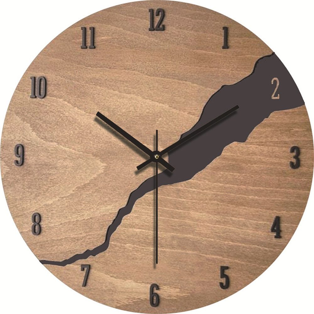 RWEUOQ Wanduhr Dekorative Wanduhr Holzwanduhr im