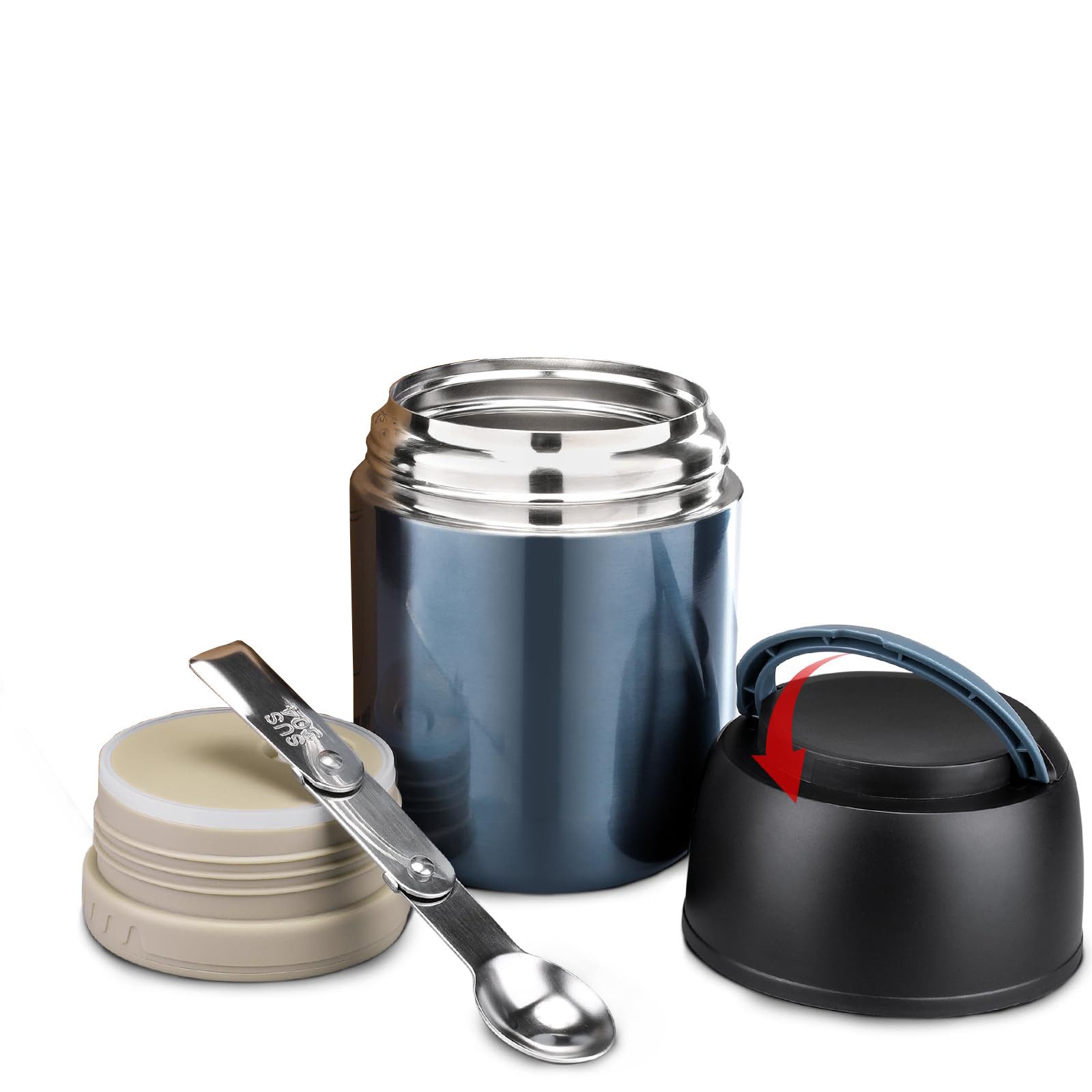 Coonoor Thermobehälter für Essen 500ml Thermobehälter