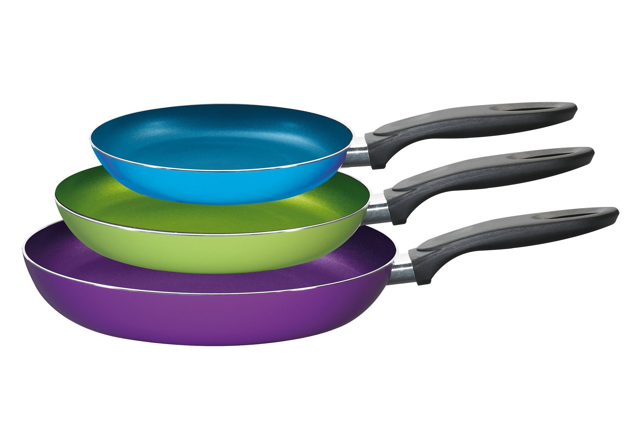 KING Pfannen-Set Küchenstart, Aluminium (Set, 3-tlg.,