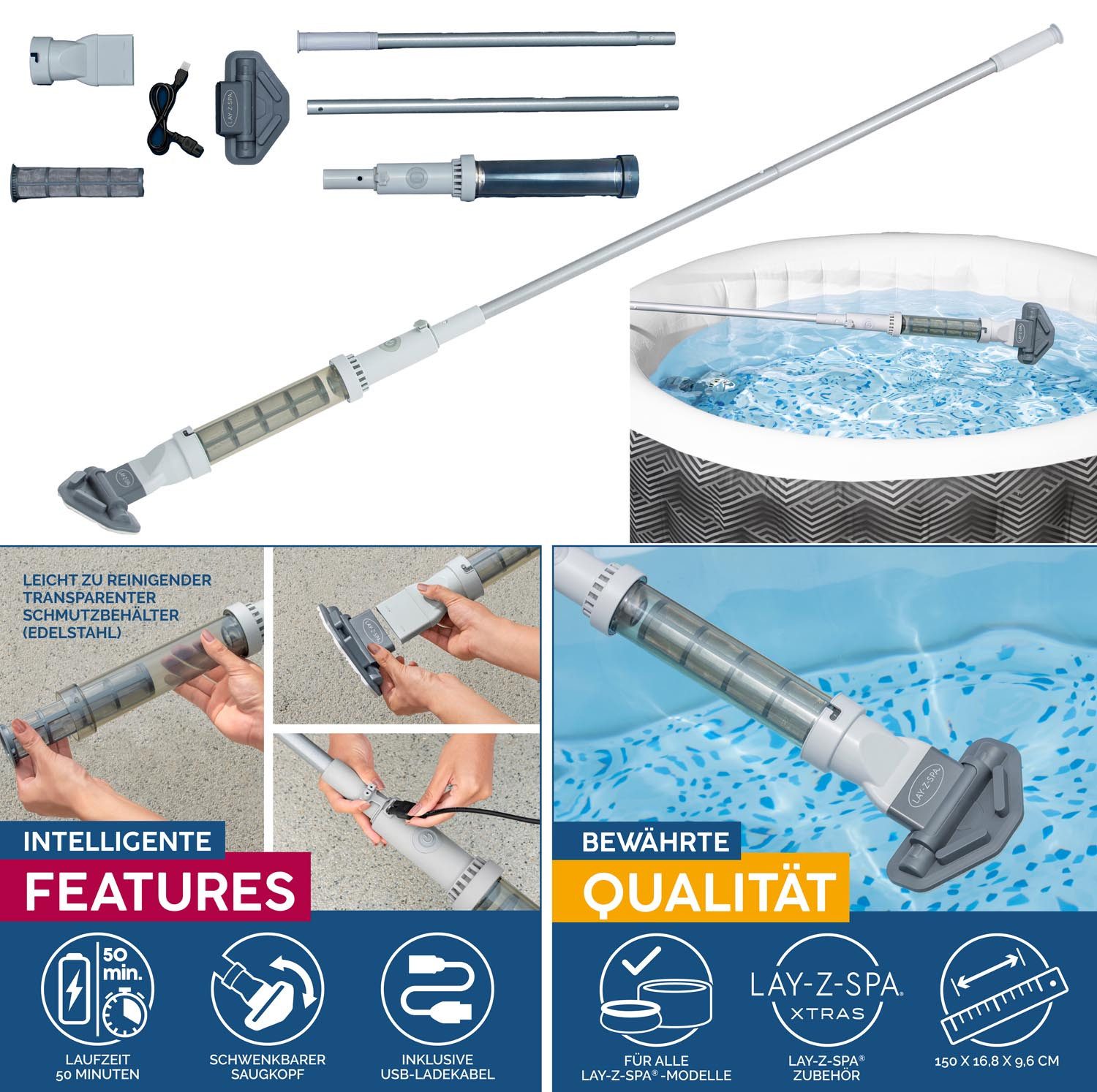 BESTWAY Poolbodensauger Bestway 60327 - LAY-Z-SPA