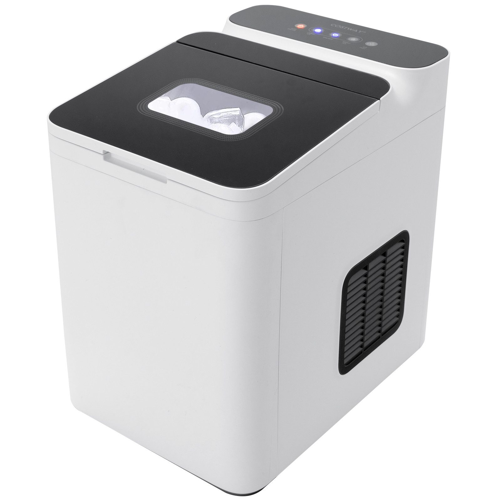 COSTWAY Eiswürfelmaschine, 15kg/Tag 1,5L, 9 Eiswürfel