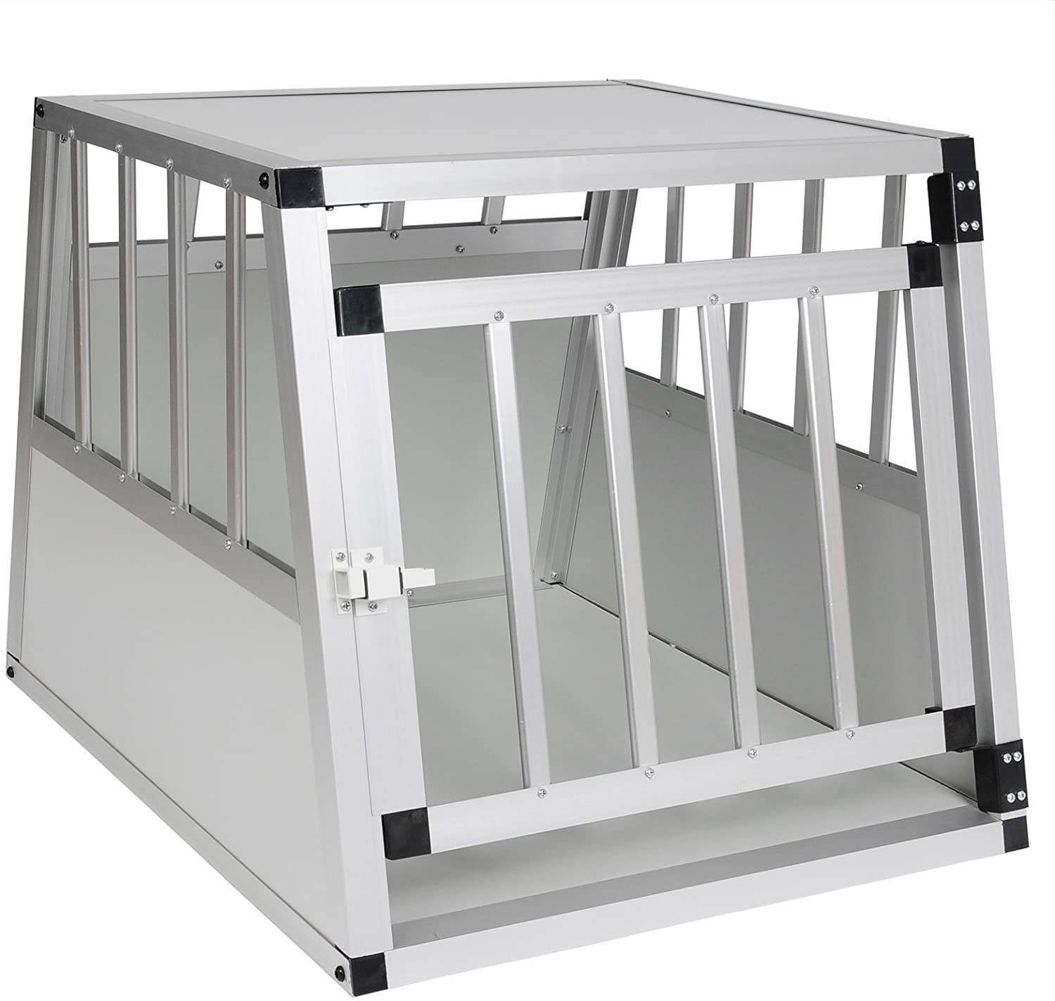 EUGAD Tiertransportbox, Hundetransportbox Alu Hundebox 69x54x50
