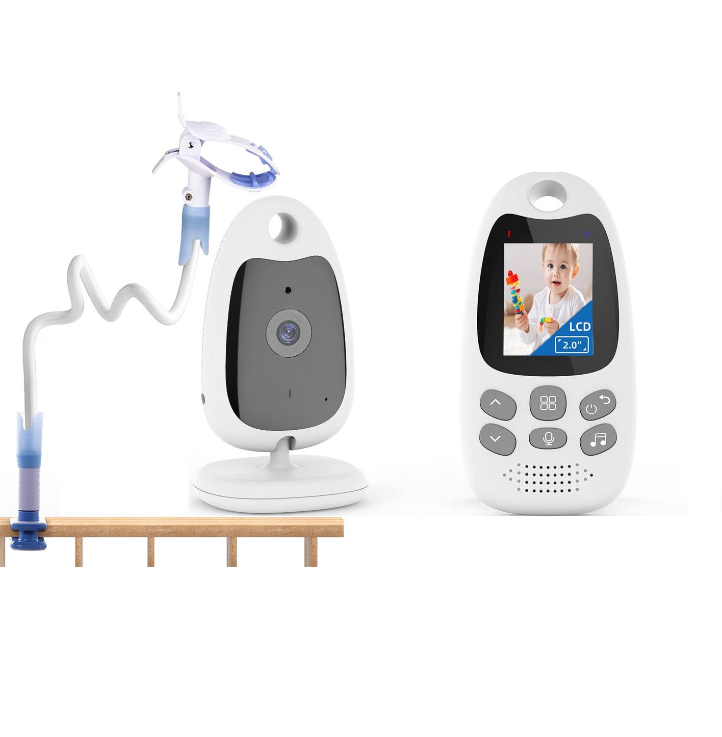 Boifun Babyphone 2'' Babyphone mit Kamera