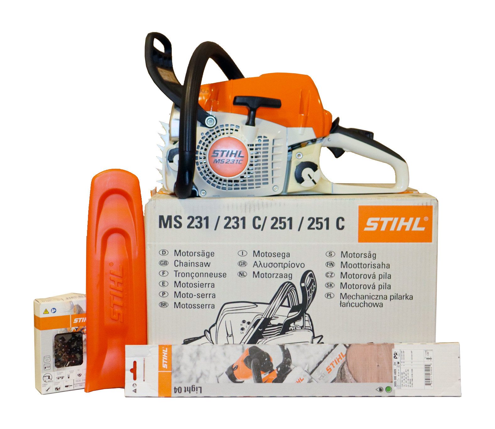 STIHL Benzin-Kettensäge MS 231 C-BE Benzin-Motorsäge,