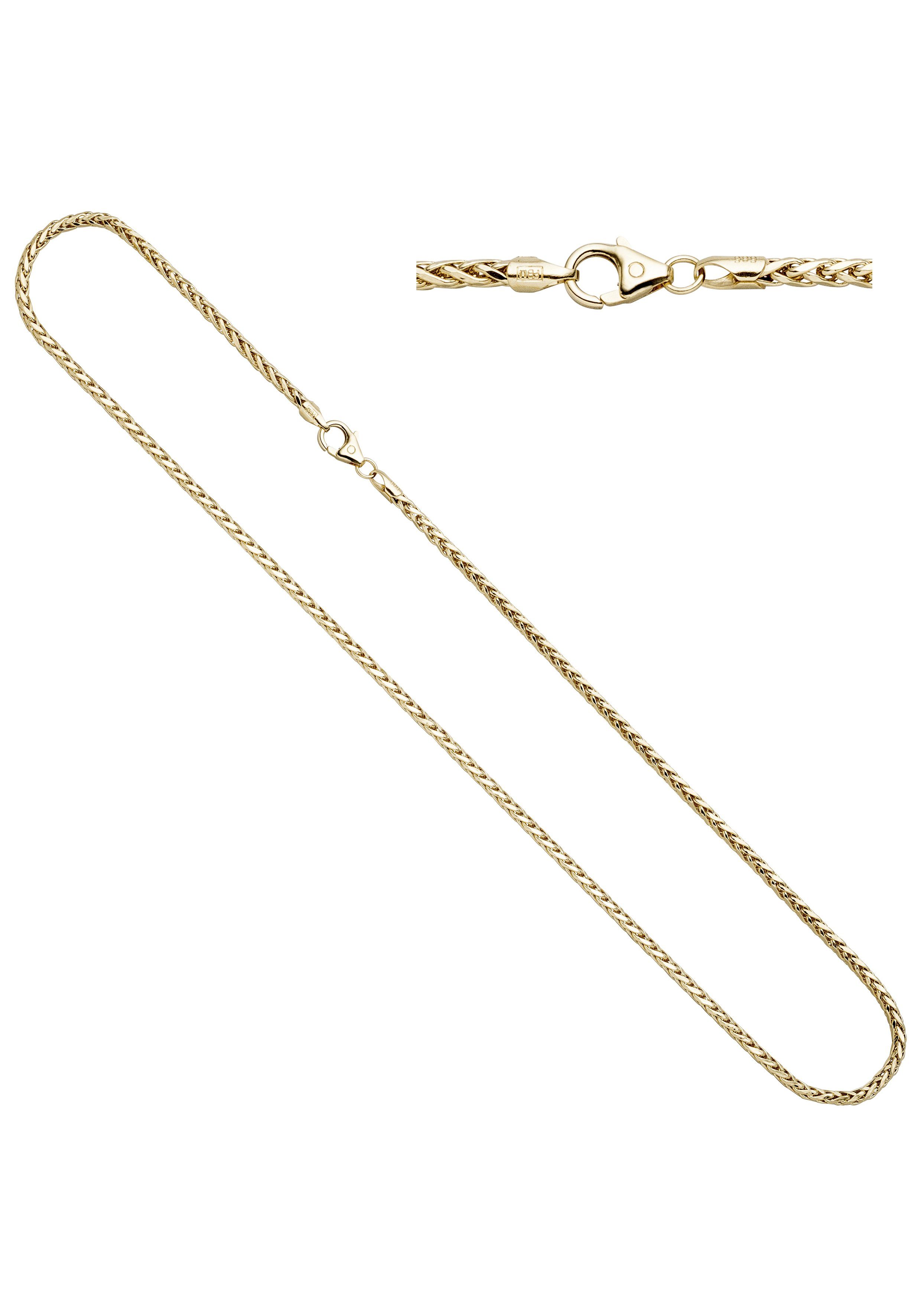 JOBO Goldkette, Zopfkette 585 Gold 45