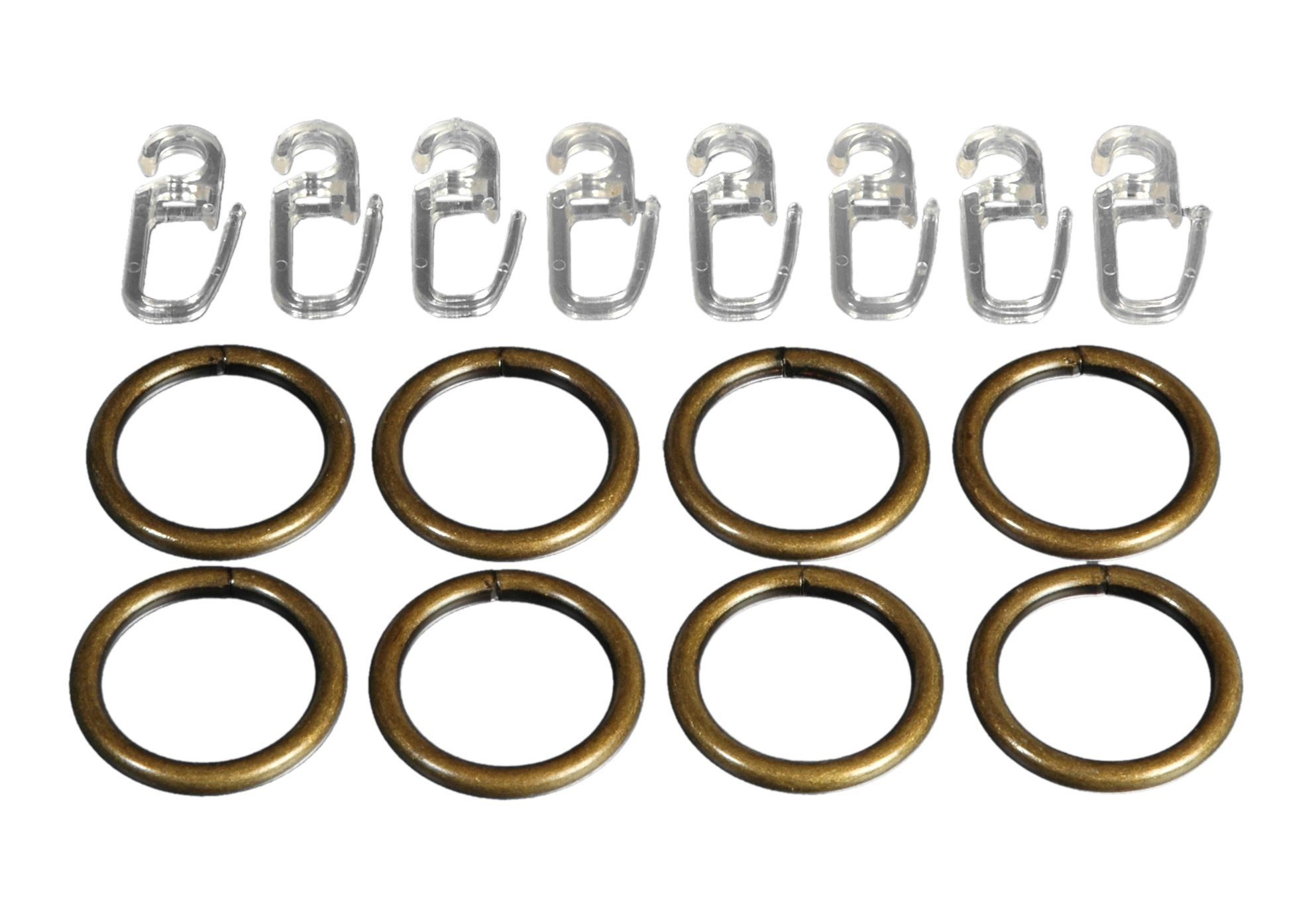 Liedeco Gardinenring, Gardinen, (Set, 8-St., mit