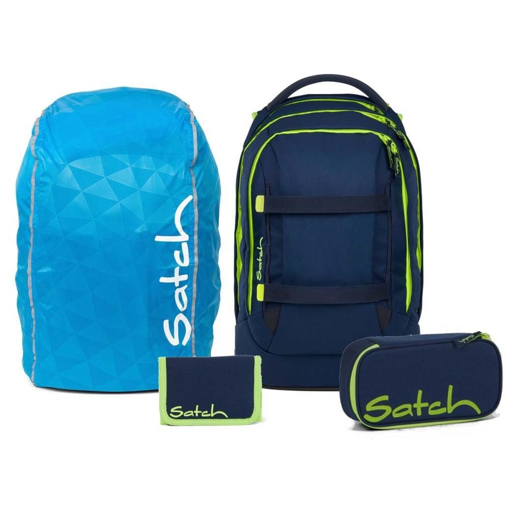 Satch Schulrucksack Pack (4tlg., inkl. Schlamperbox,