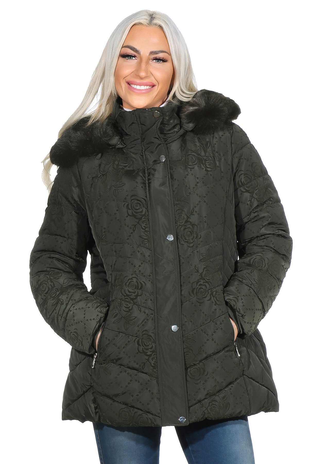 Aurela Damenmode Steppjacke Damen Winterjacke mit