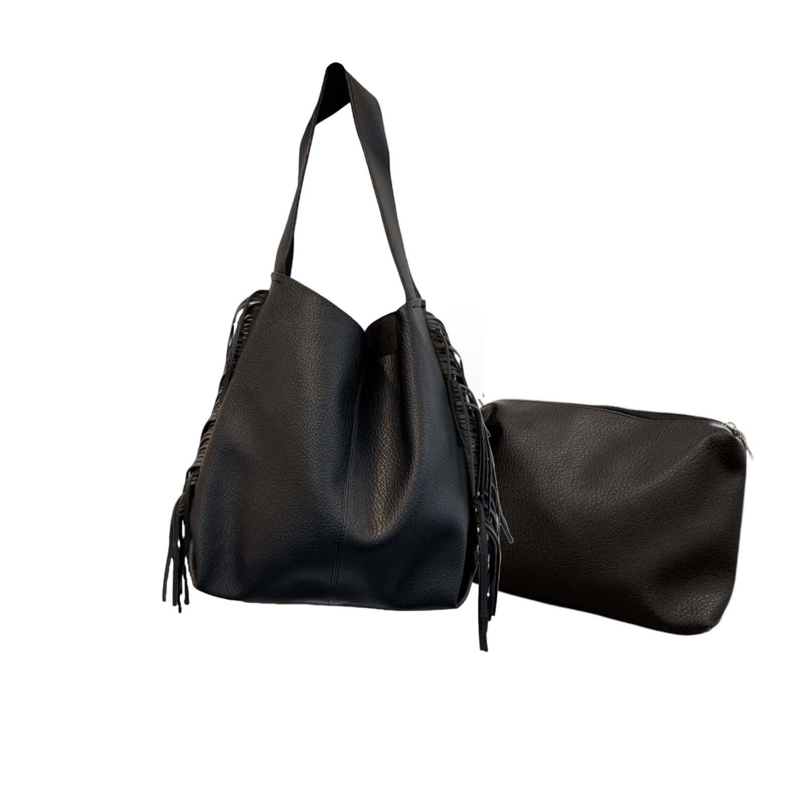 Cocopop Studio Schultertasche 2-in-1 Hand-Tasche,Shopper-Tasche,Zweizwecktasche