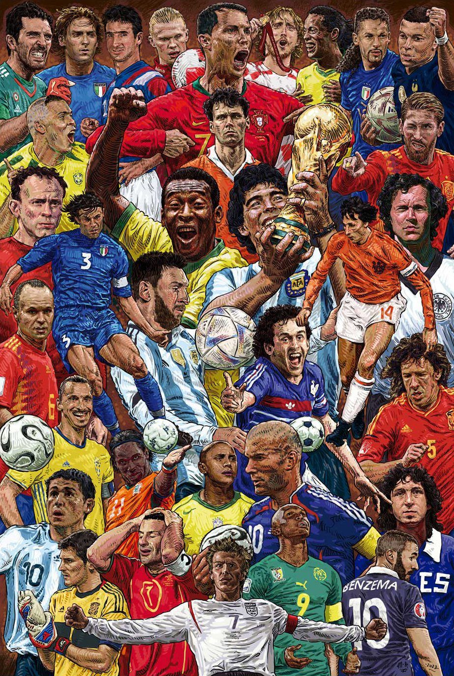 Grupo Erik Poster Legendary Footballers Poster