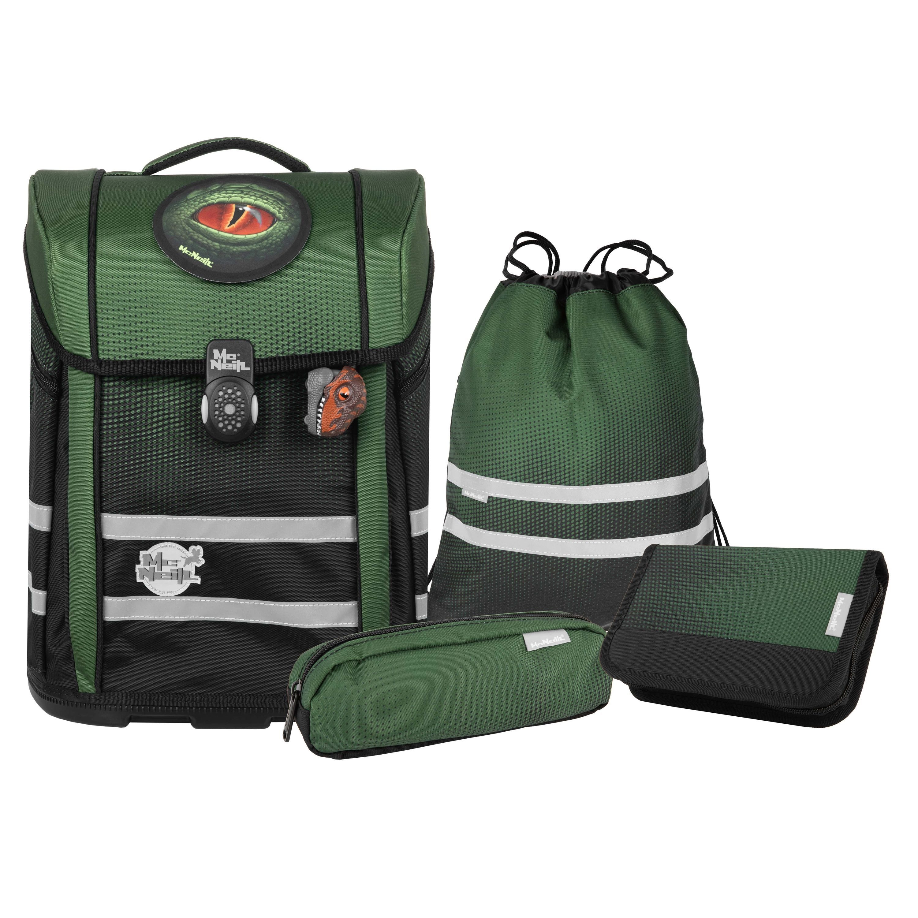 McNeill Schulranzen Schulranzen-Set PERFECTO, GRADIENT GRASS