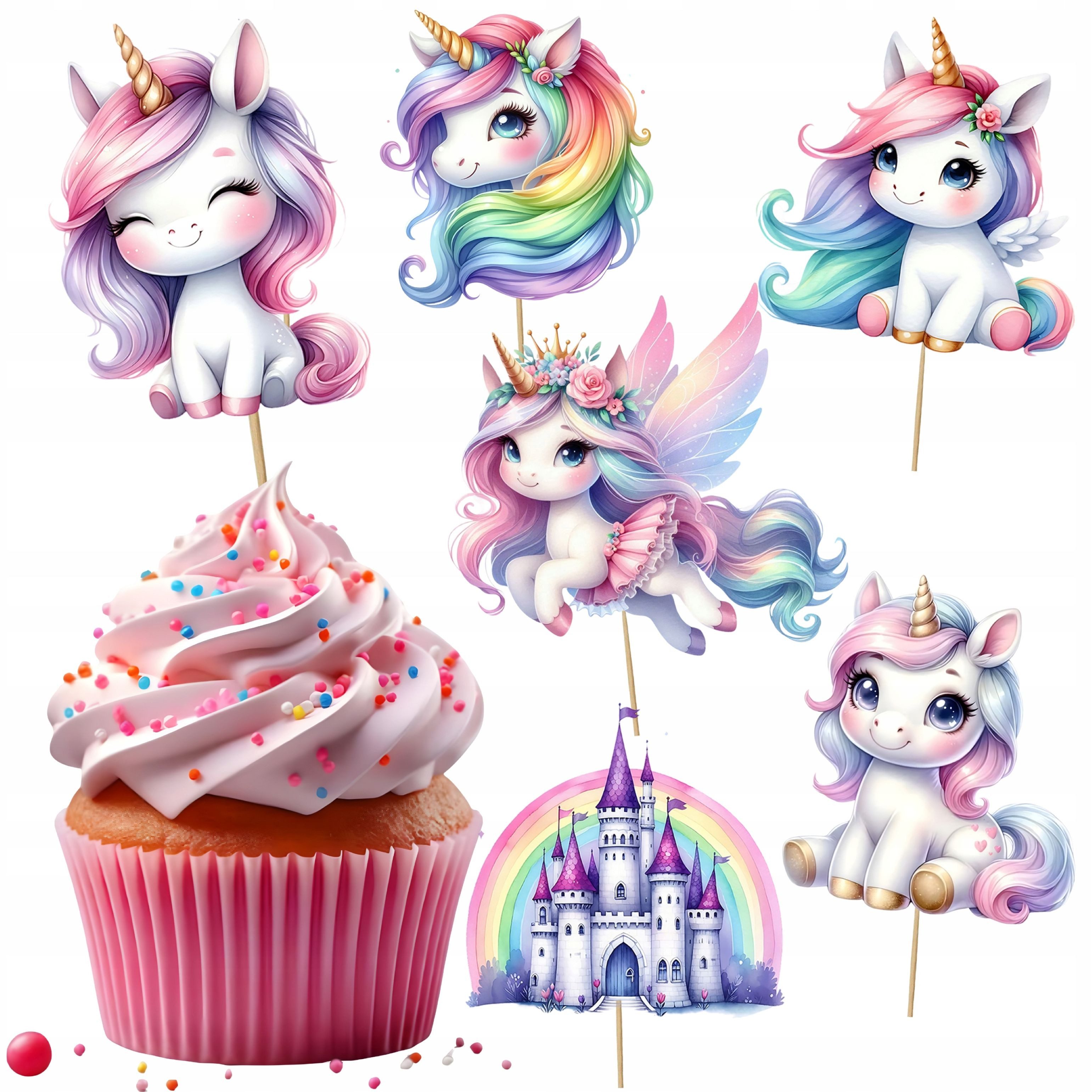 PartyPal, Topper Topper Unicorn für Torte