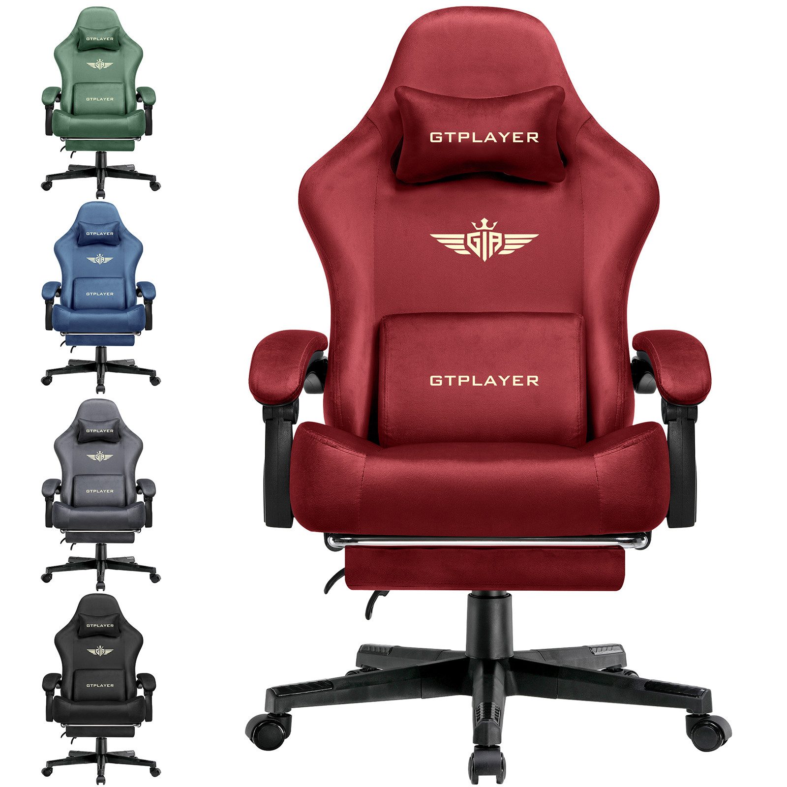 GTPLAYER Gaming-Stuhl Atmungsaktiver Bürostuhl, bürostuhl ergonomisch