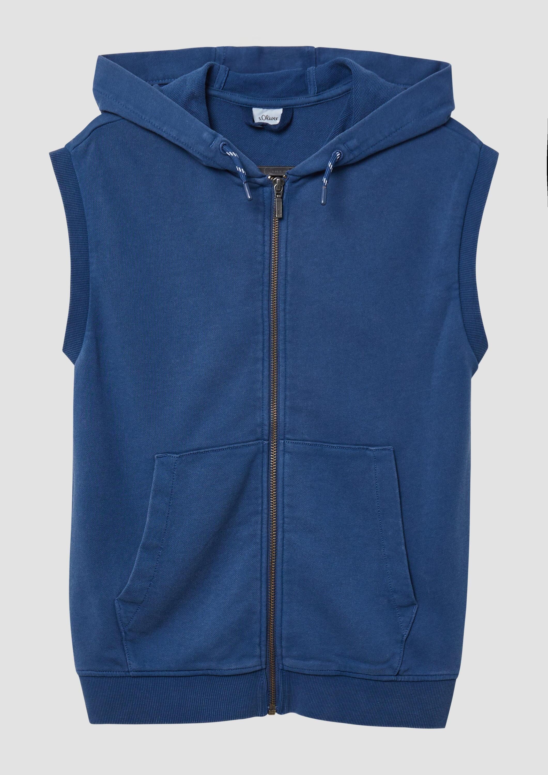 s.Oliver Sweatjacke Indoor-Weste Gewaschene Sweat-Weste mit
