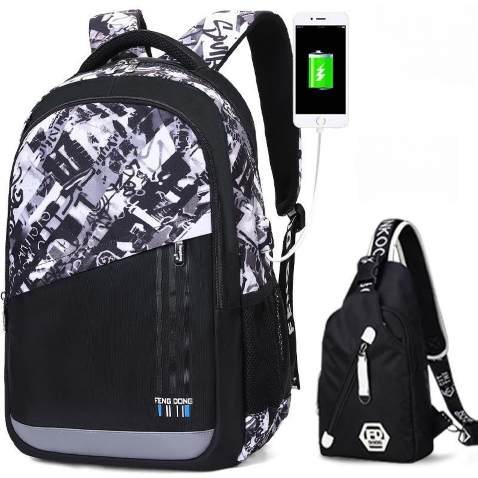 ibettertec Schulrucksack Schulrucksack, Schulranzen, Rucksack für