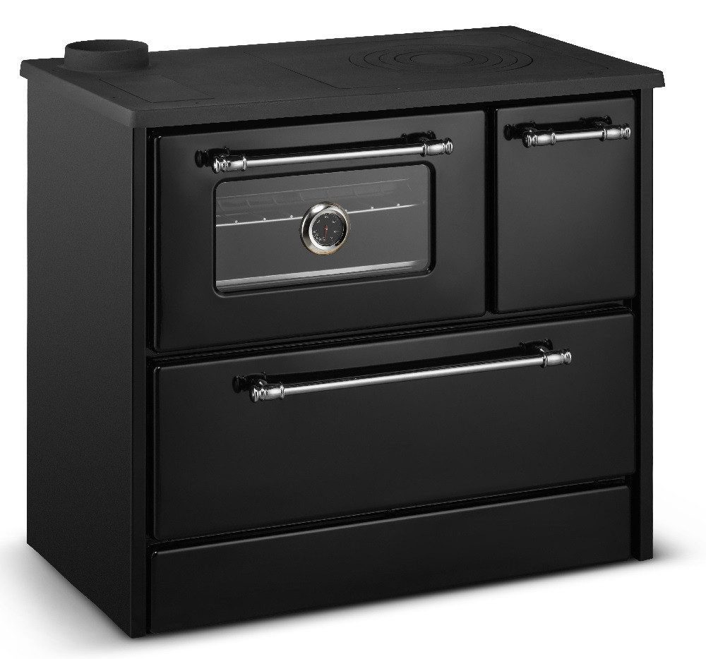 SimgeSoba Festbrennstoffherd Küchenofen Holzherd 701 schwarz,