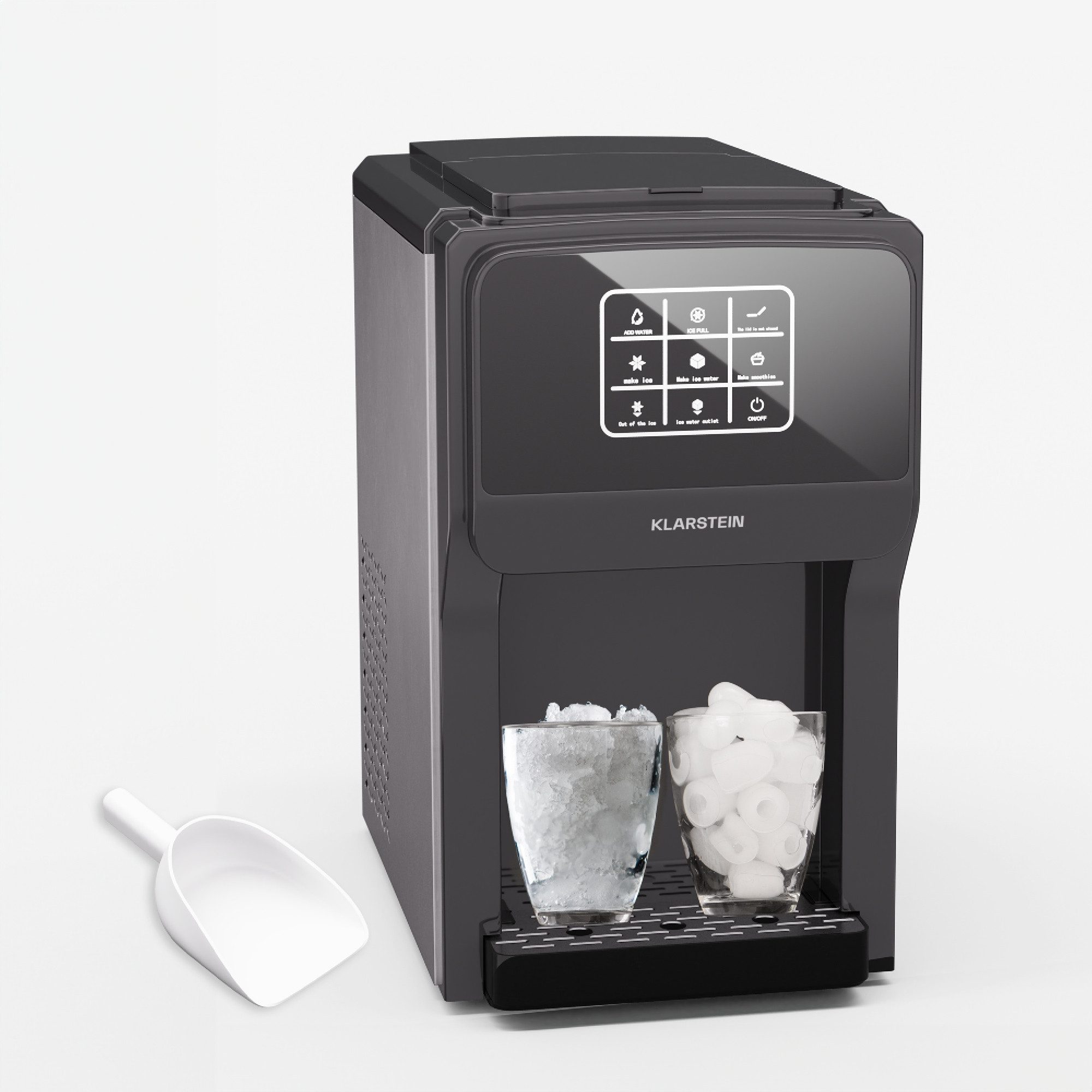 Klarstein Eiswürfelmaschine, Eiswürfelbereiter Eismachinen Wassertank Wasserspender