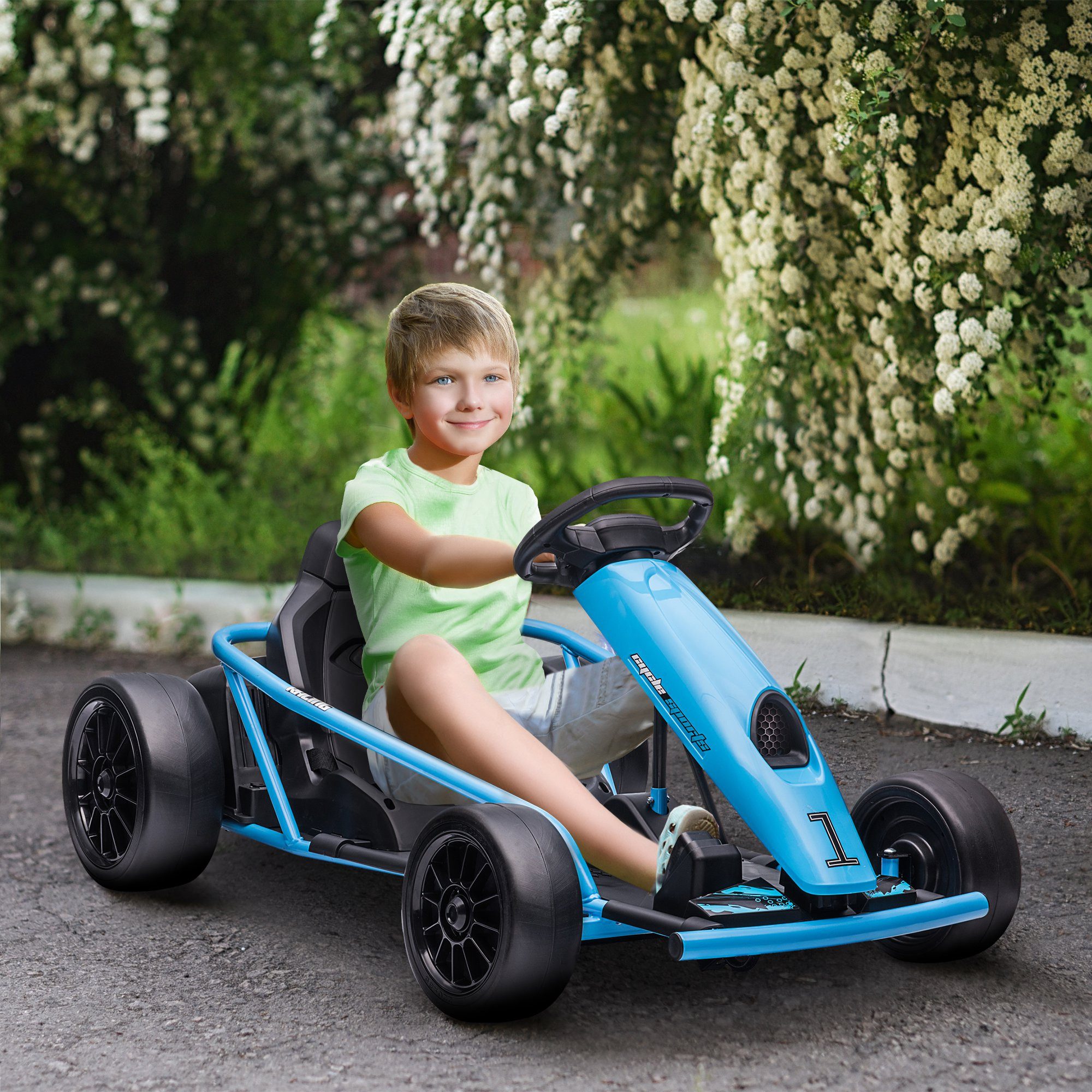HOMCOM Elektro-Kinderauto Kinder Elektro Gokart 24
