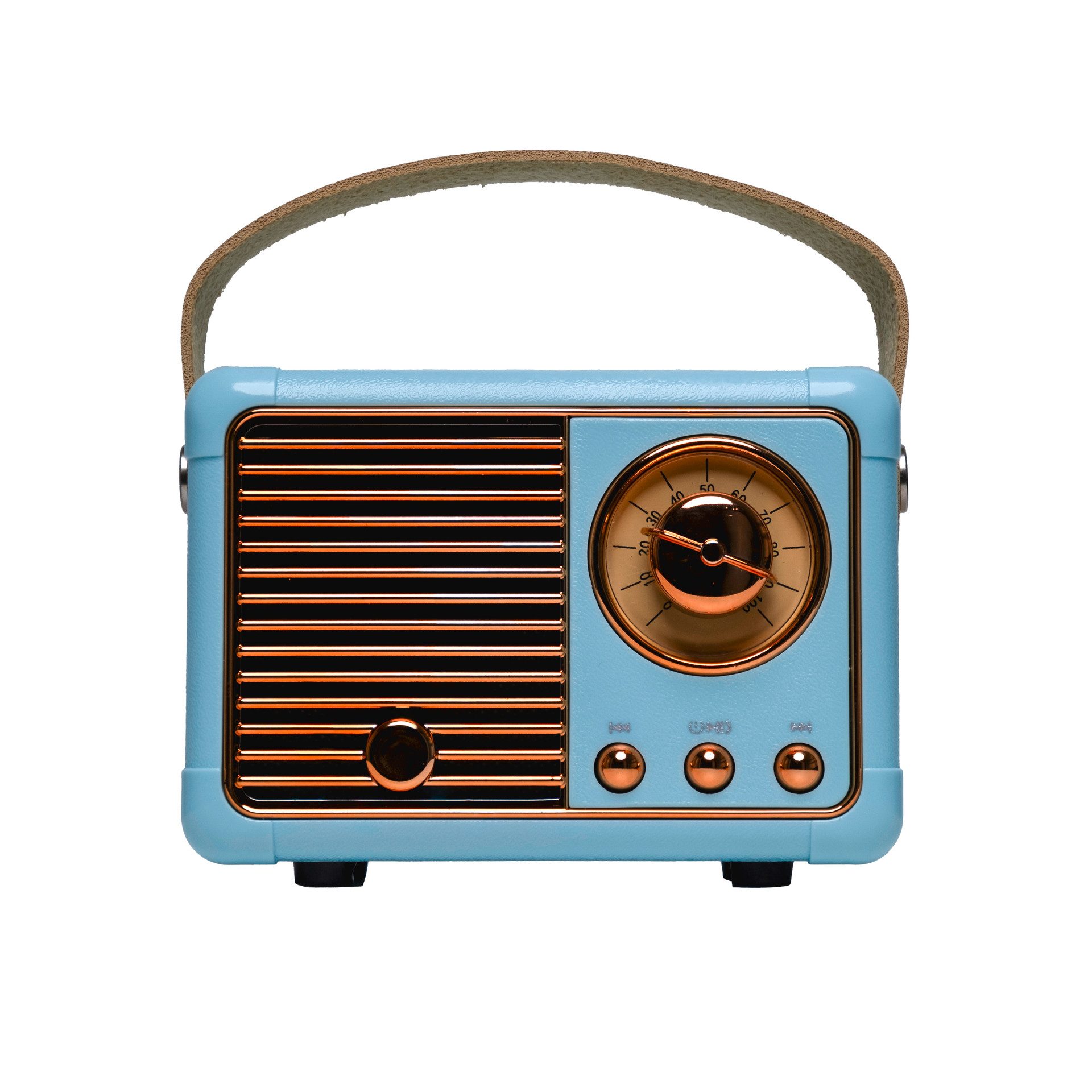 Denver BTP-203 Retro BT-Lautsprecher Bluetooth-Lautsprecher (Bluetooth,