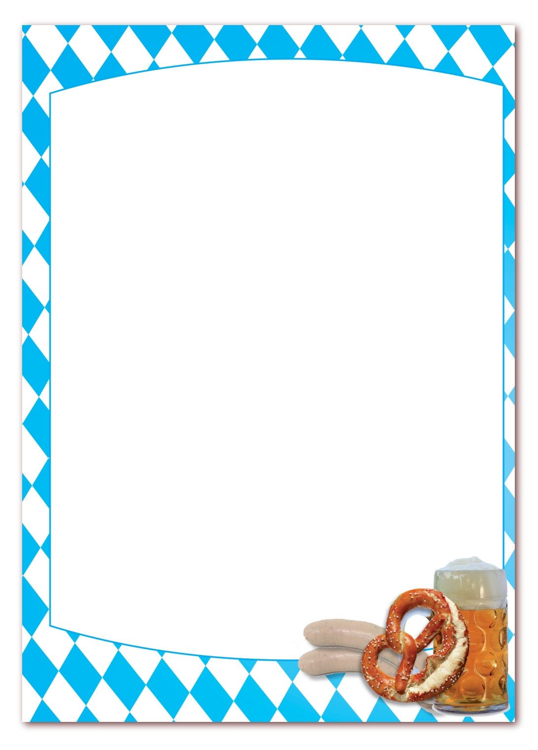 LYSCO Briefpapier Motivpapier Oktoberfest-bayrische Art (Bayern-5175),