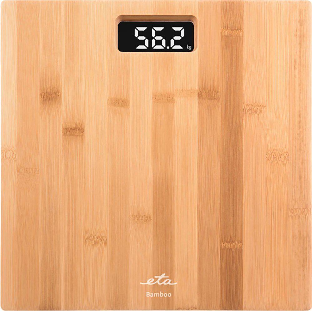 eta Personenwaage BAMBOO, Standfläche aus Bambus,