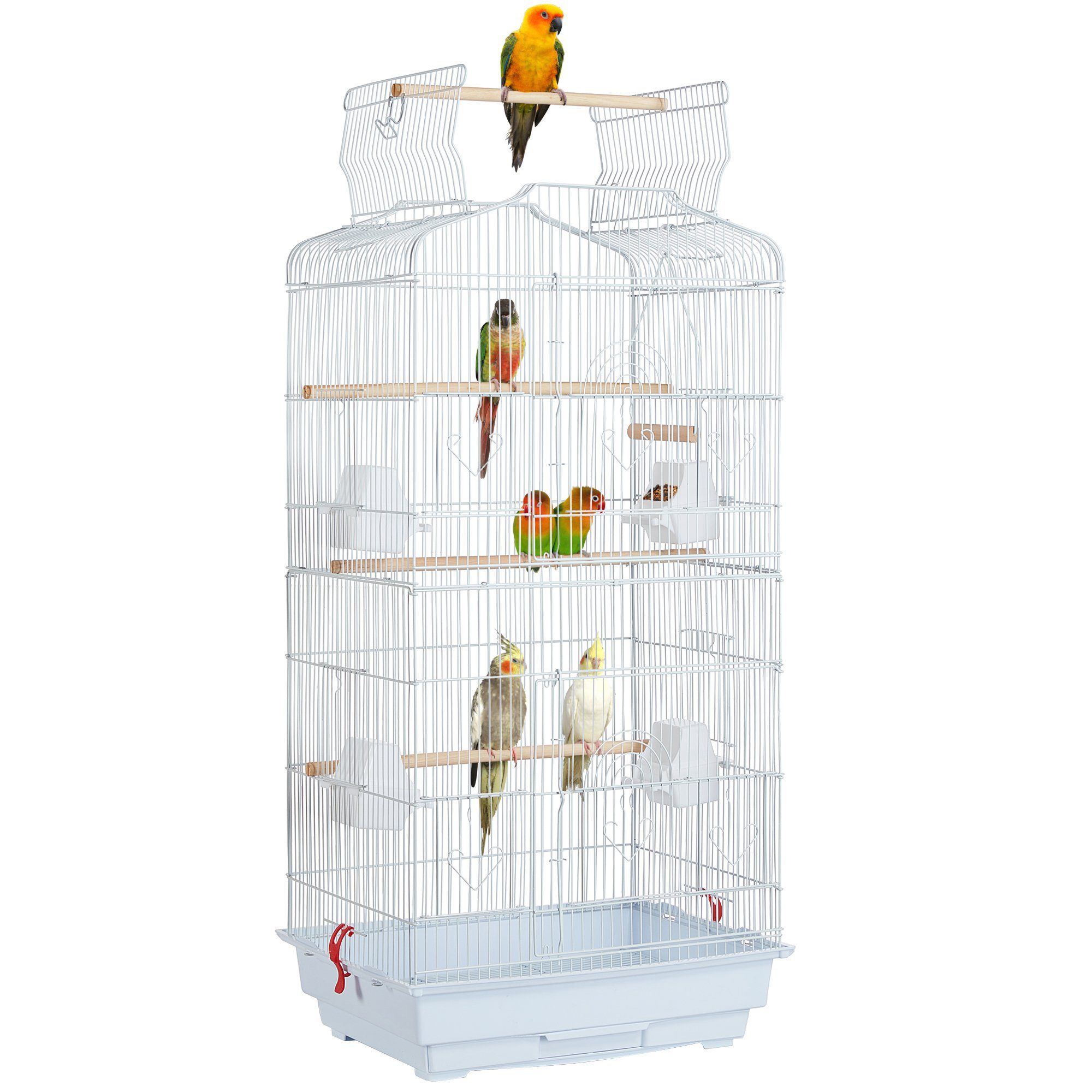 Yaheetech Vogelkäfig Vogelvoliere, Vogelhaus für Papagei