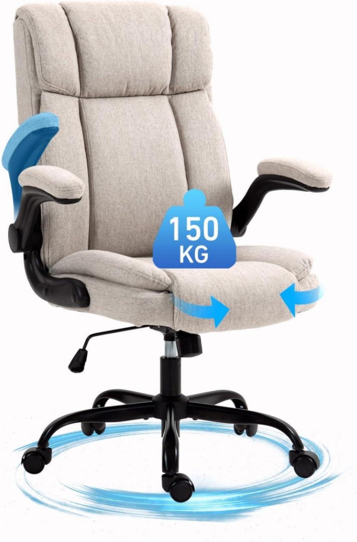 LuxusKollektion Bürostuhl Ergonomischer Bürostuhl mit Schaukelfunktion