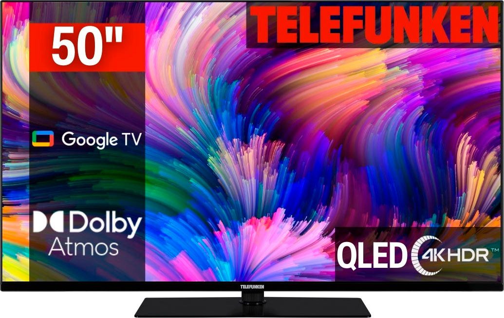 Telefunken D50Q700M6CW QLED-Fernseher (126 cm/50 Zoll,