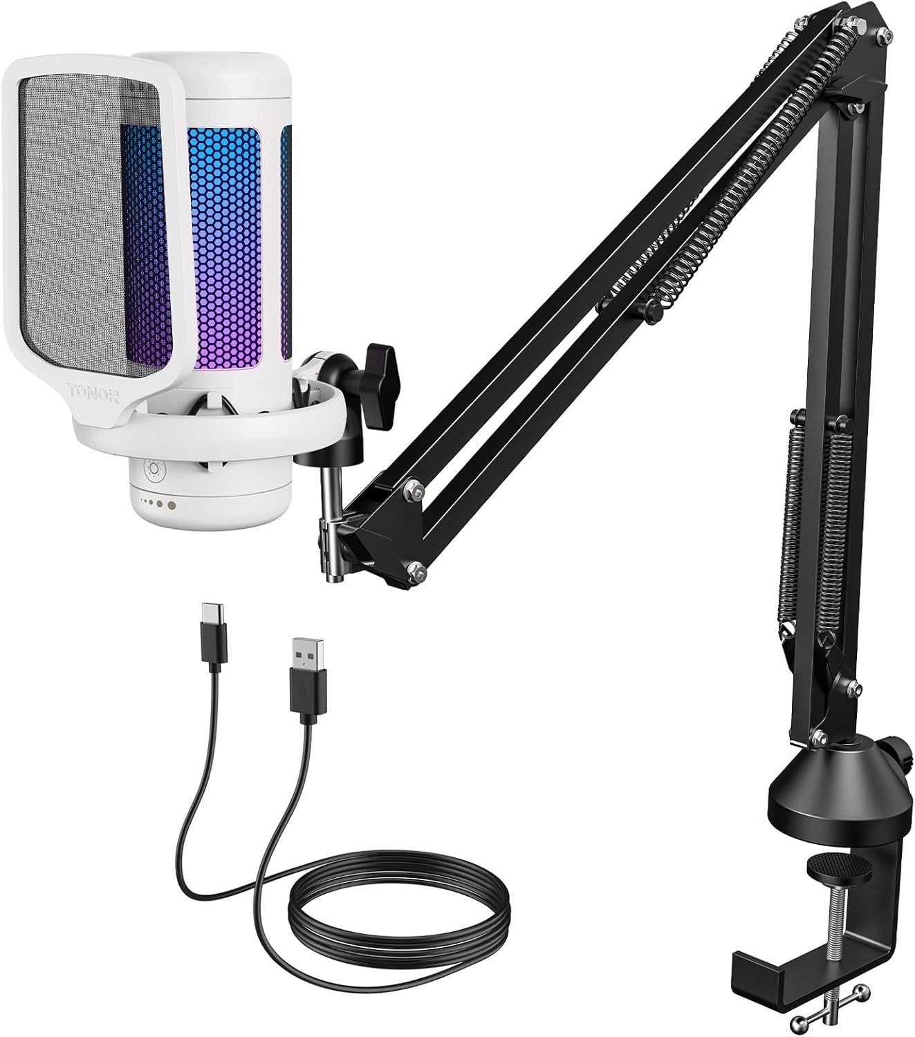 TONOR Mikrofon TONOR TC310 RGB-Gaming-Mikrofon mit