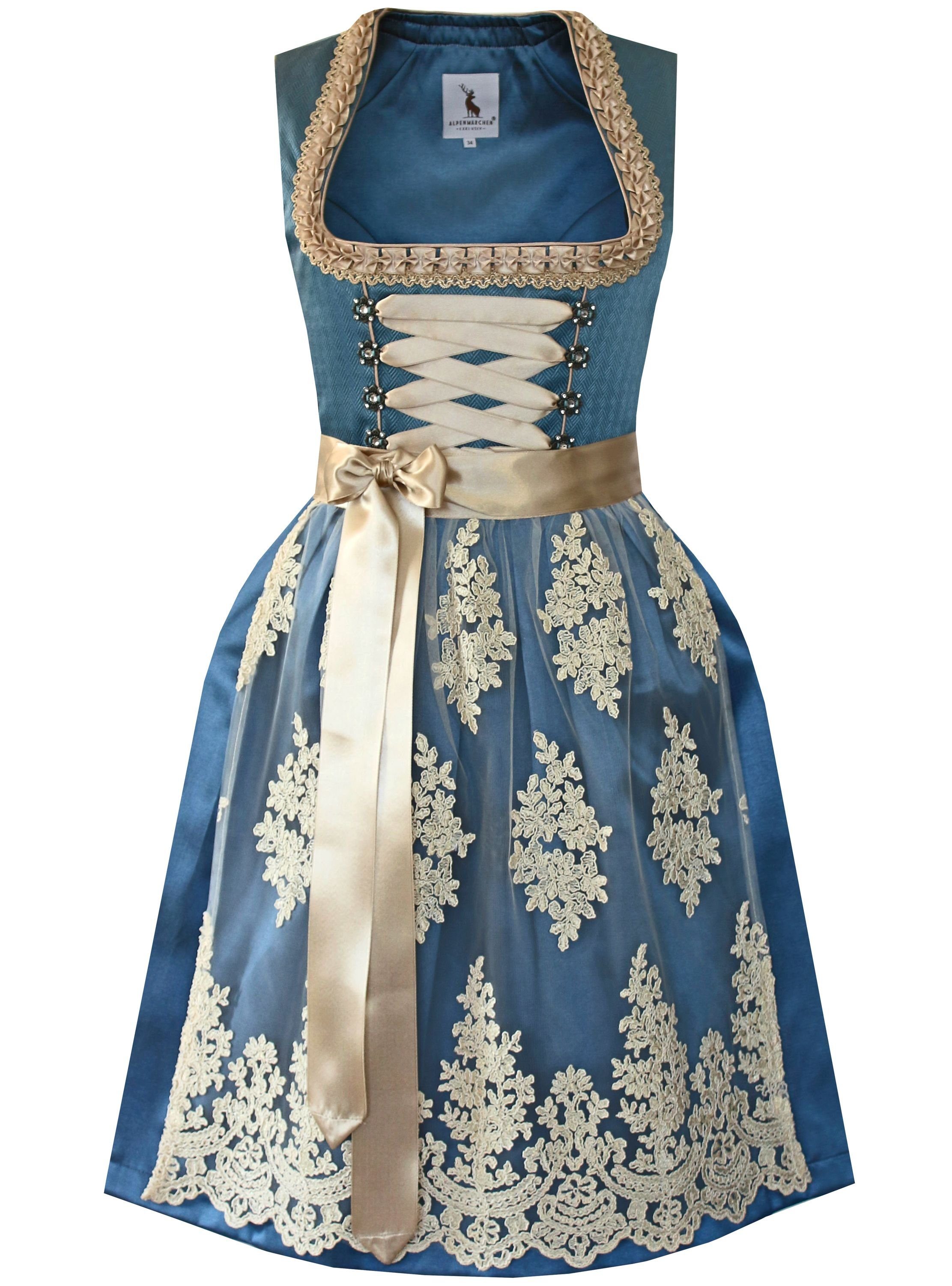 Alpenmärchen Dirndl Dirndl Clara in Blau