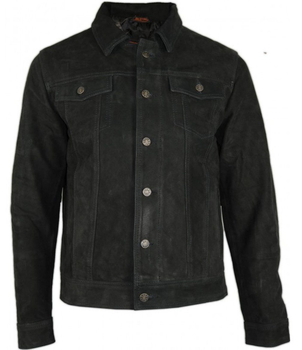MDM Lederjacke Herren Jeans Jacke Lederjacke