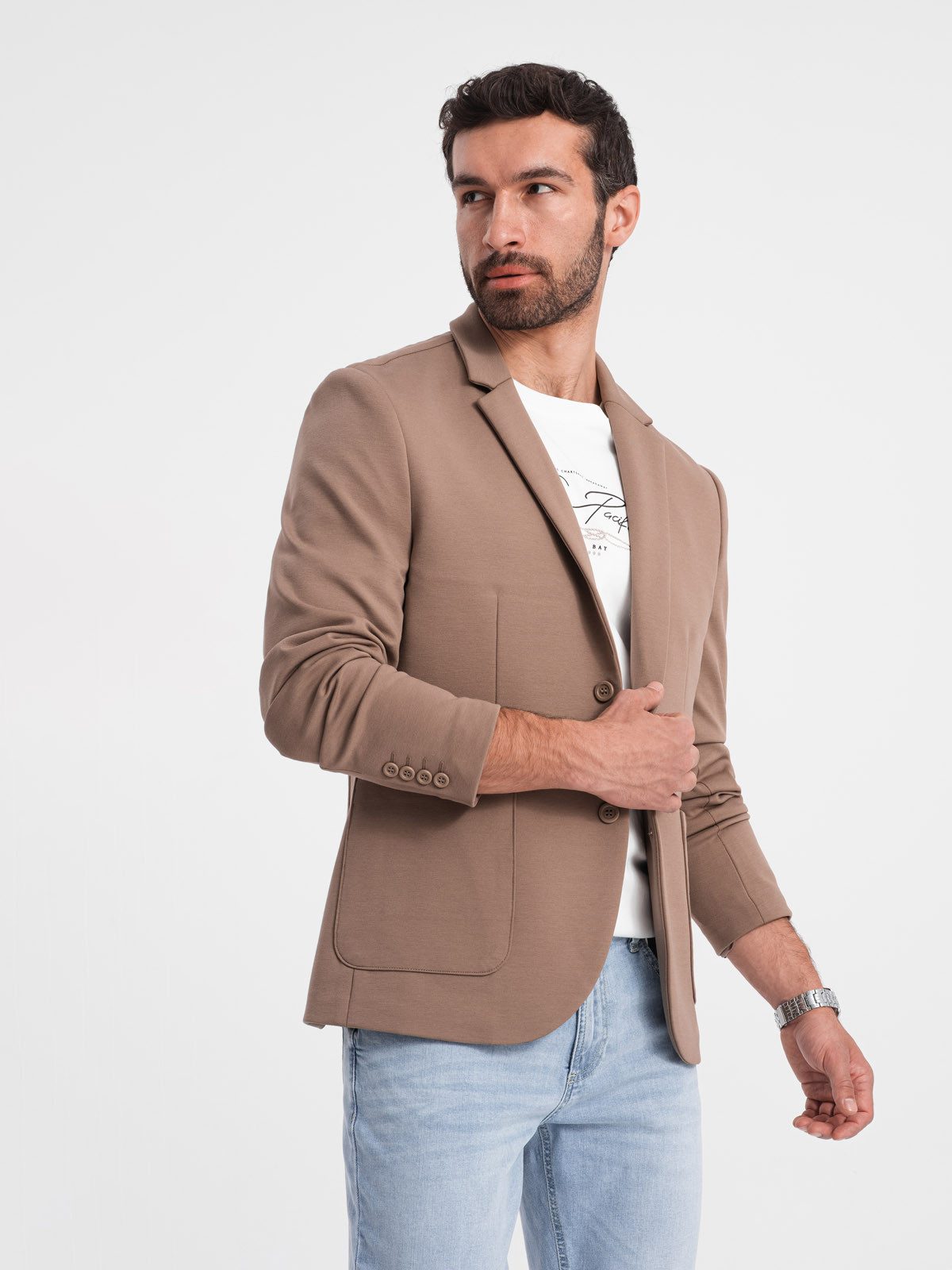 OMBRE Anzugsakko Herrenjacke mit Taschen