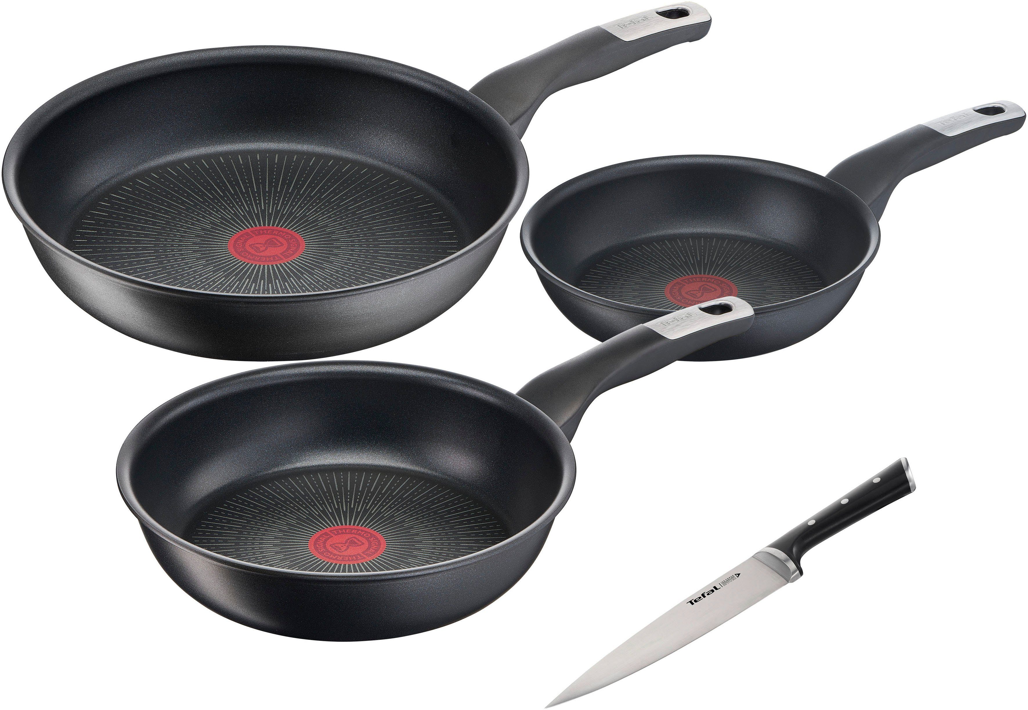 Tefal Pfannen-Set Unlimited Ice Force, Aluminium