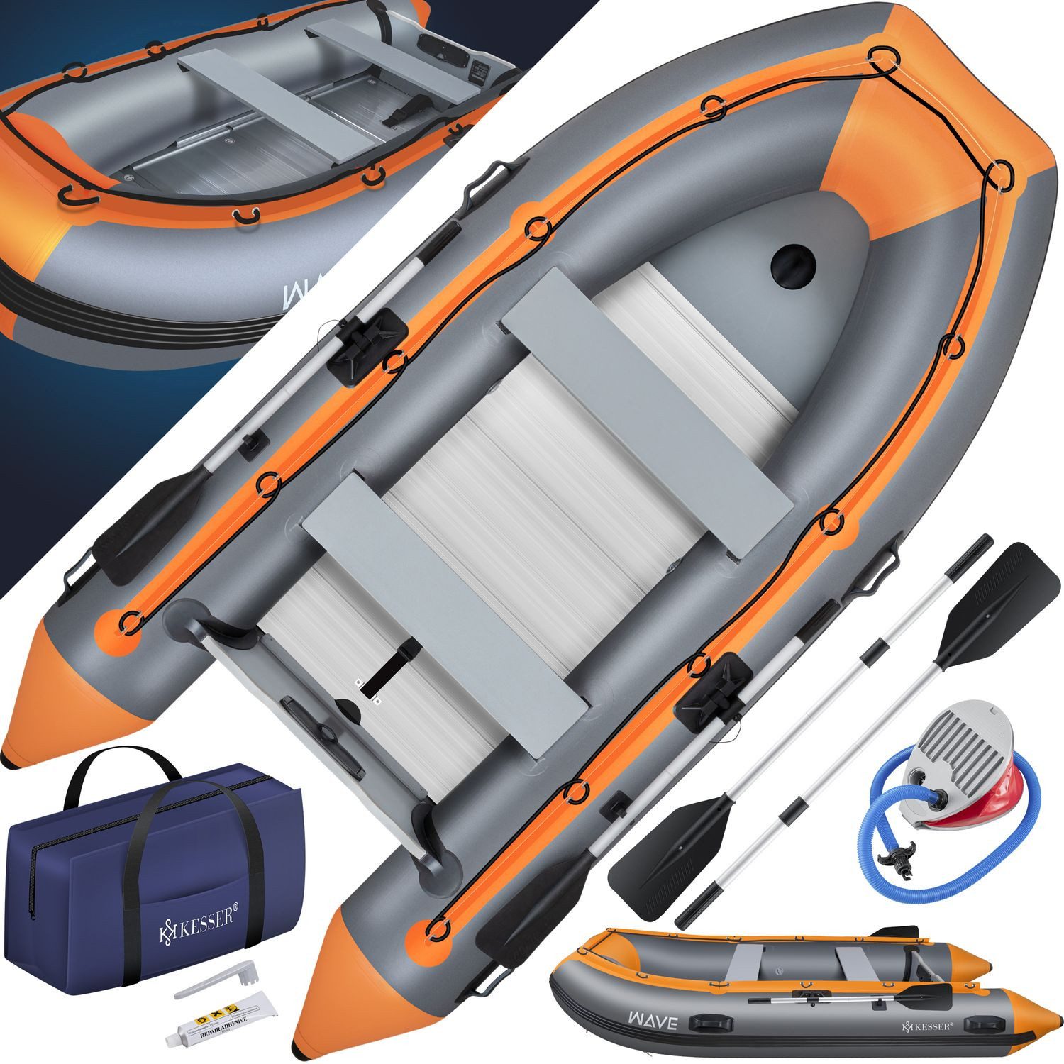 KESSER Schlauchboot, Schlauchboot 3,20 für Personen
