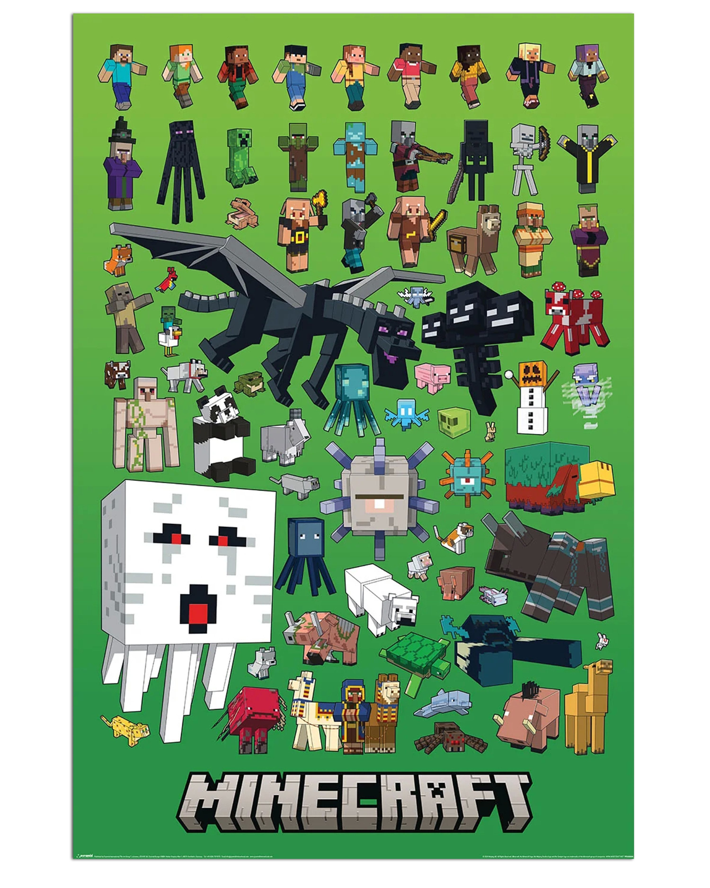 PYRAMID Poster Minecraft Poster Character Montage