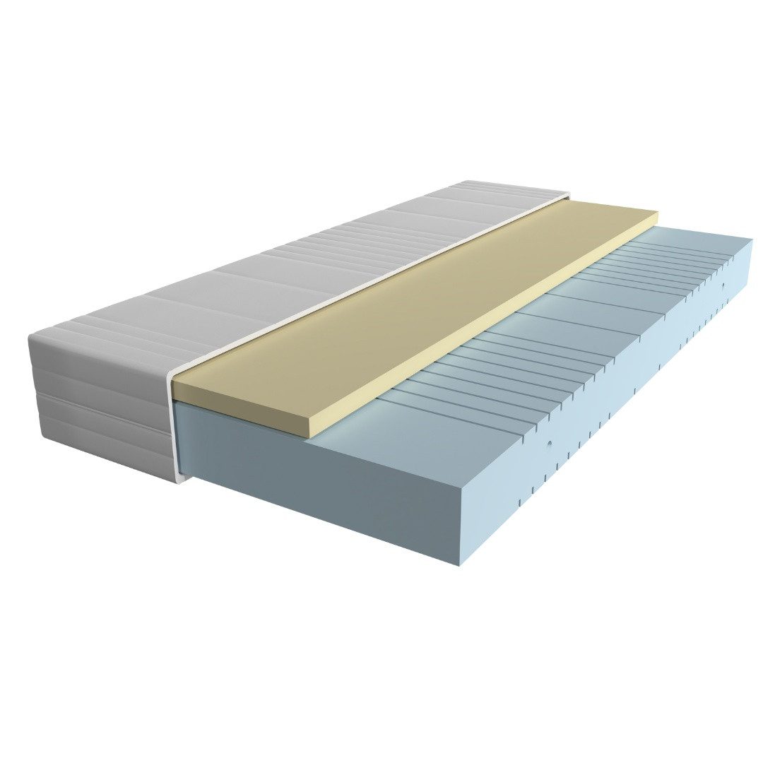 Visco-Matratze 7-Zonen Viscoschaum-Matratze, Memory Foam Matratze,
