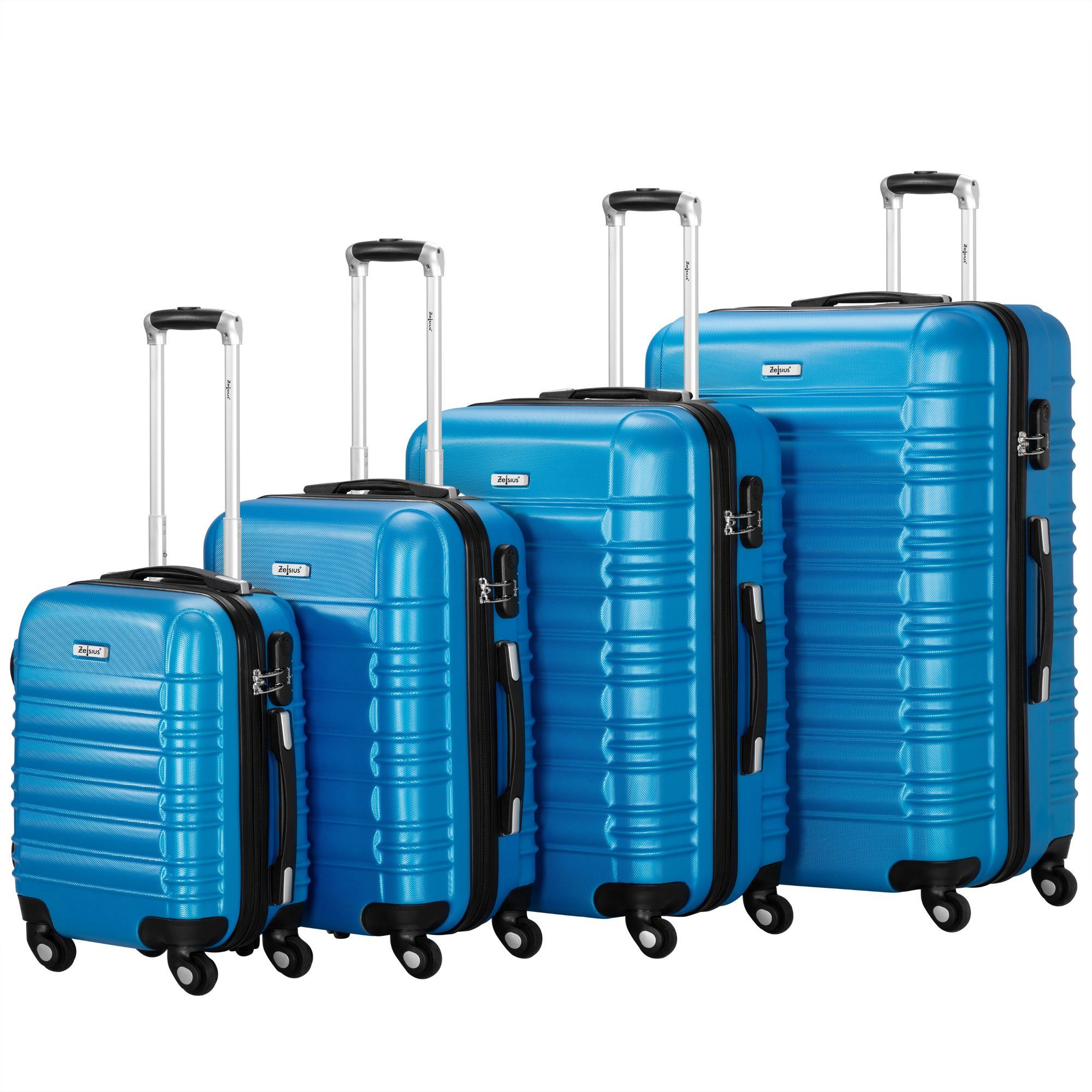 Zelsius Kofferset 4er Set, Blau, ABS