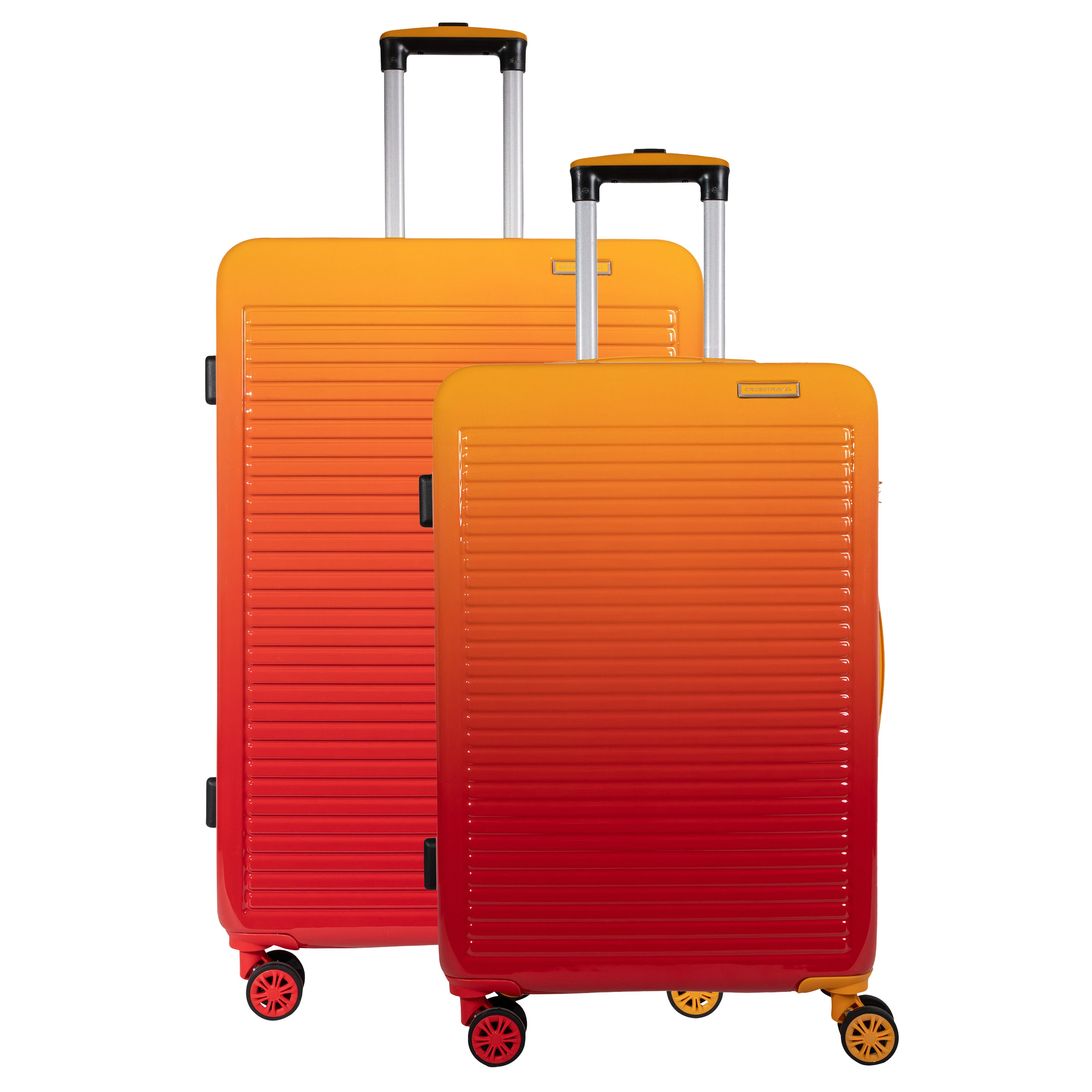 Crosstravel Kofferset Rainbow, 4 Rollen, (Größe