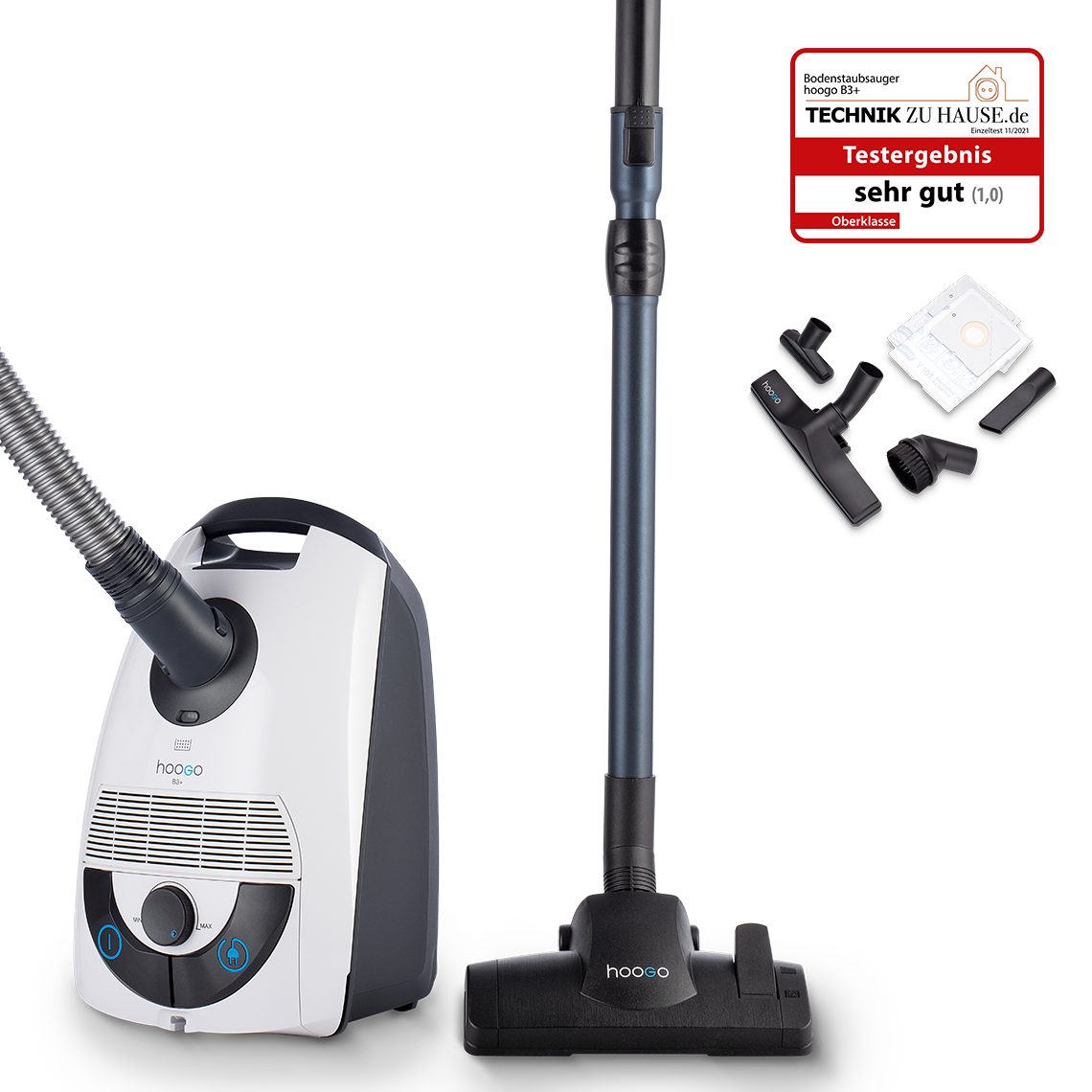 hoogo Bodenstaubsauger B3+, 850 W, mit