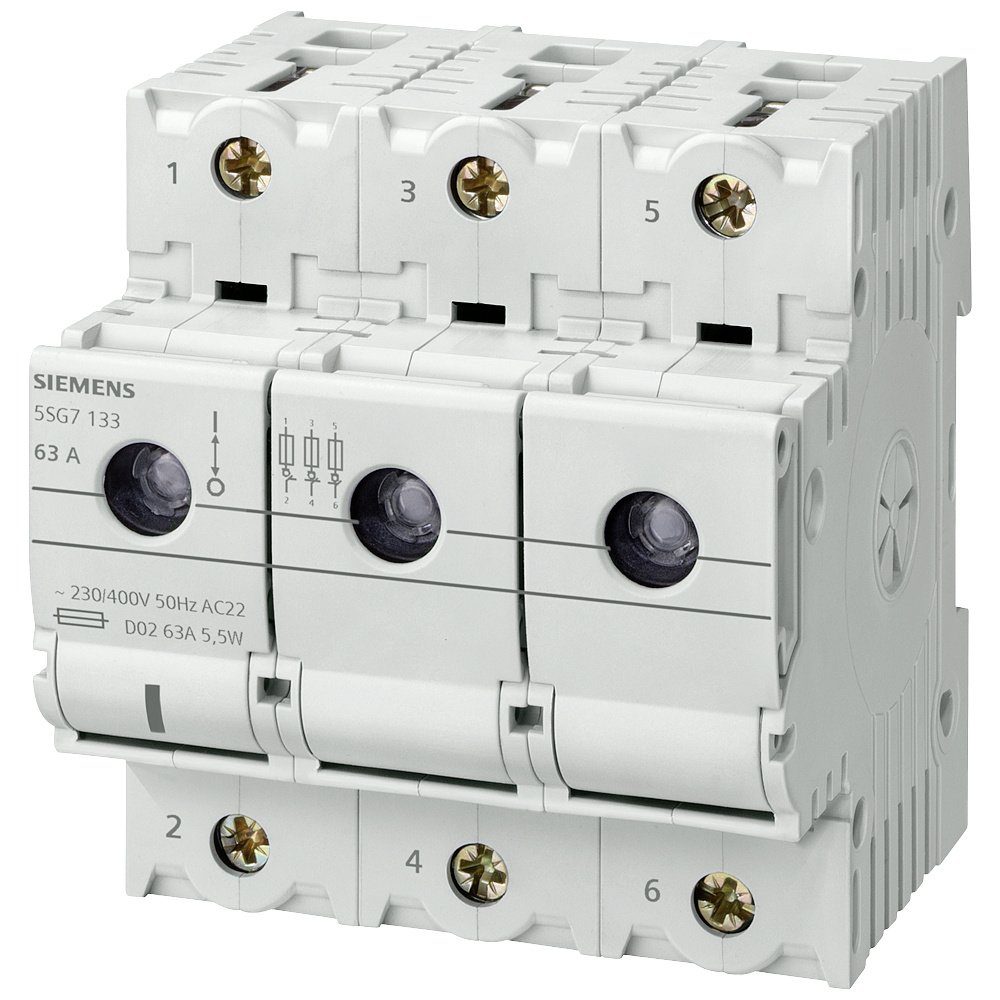 SIEMENS Stromverteiler Siemens 5SG7133 Lasttrennschalter Sicherungsgröße
