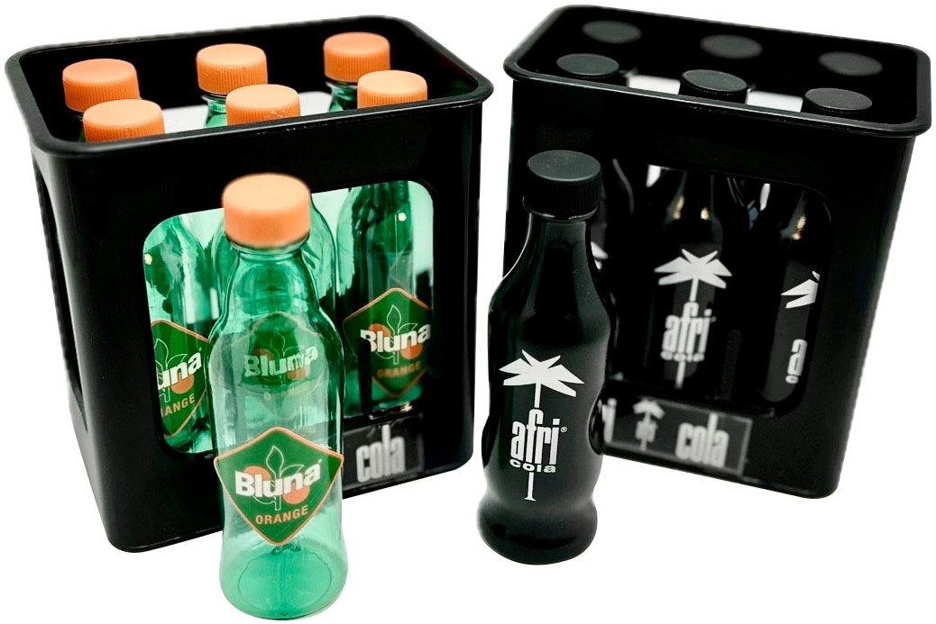 Tanner Kaufladensortiment Softdrink Getränkekiste Afri Cola/Bluna