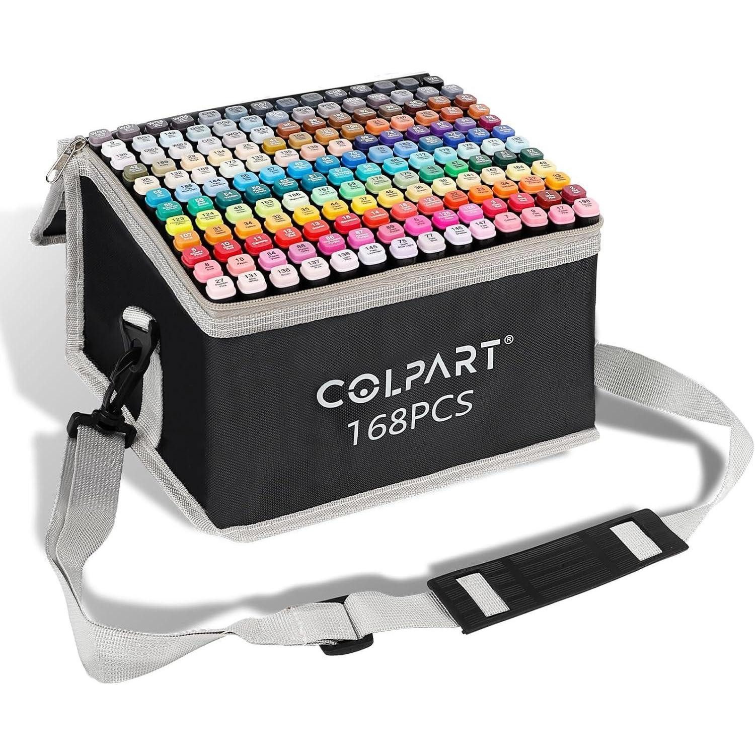colpart Permanentmarker 168 Farben Alkohol Filzstifte